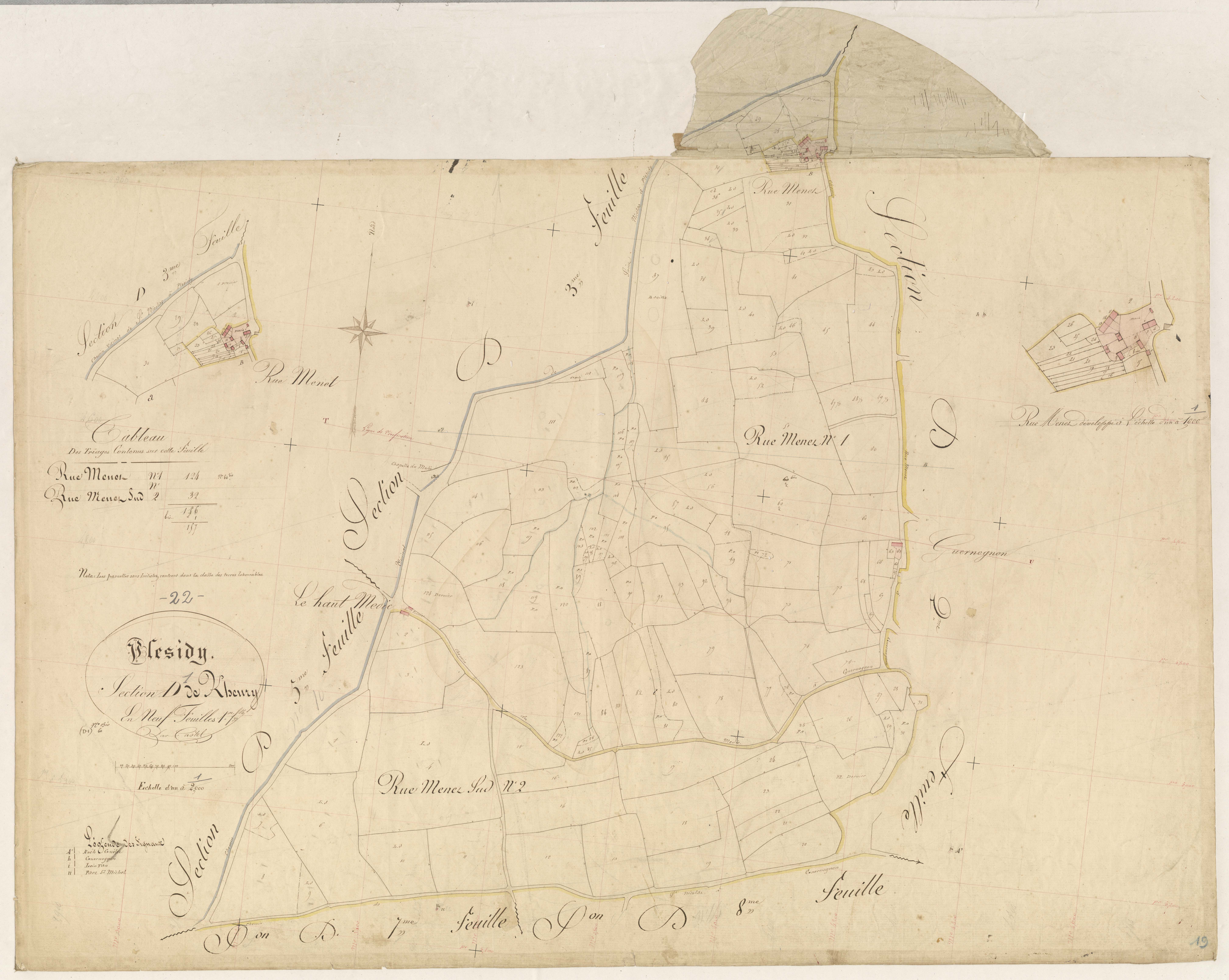 Plésidy - Section D, 1re feuille