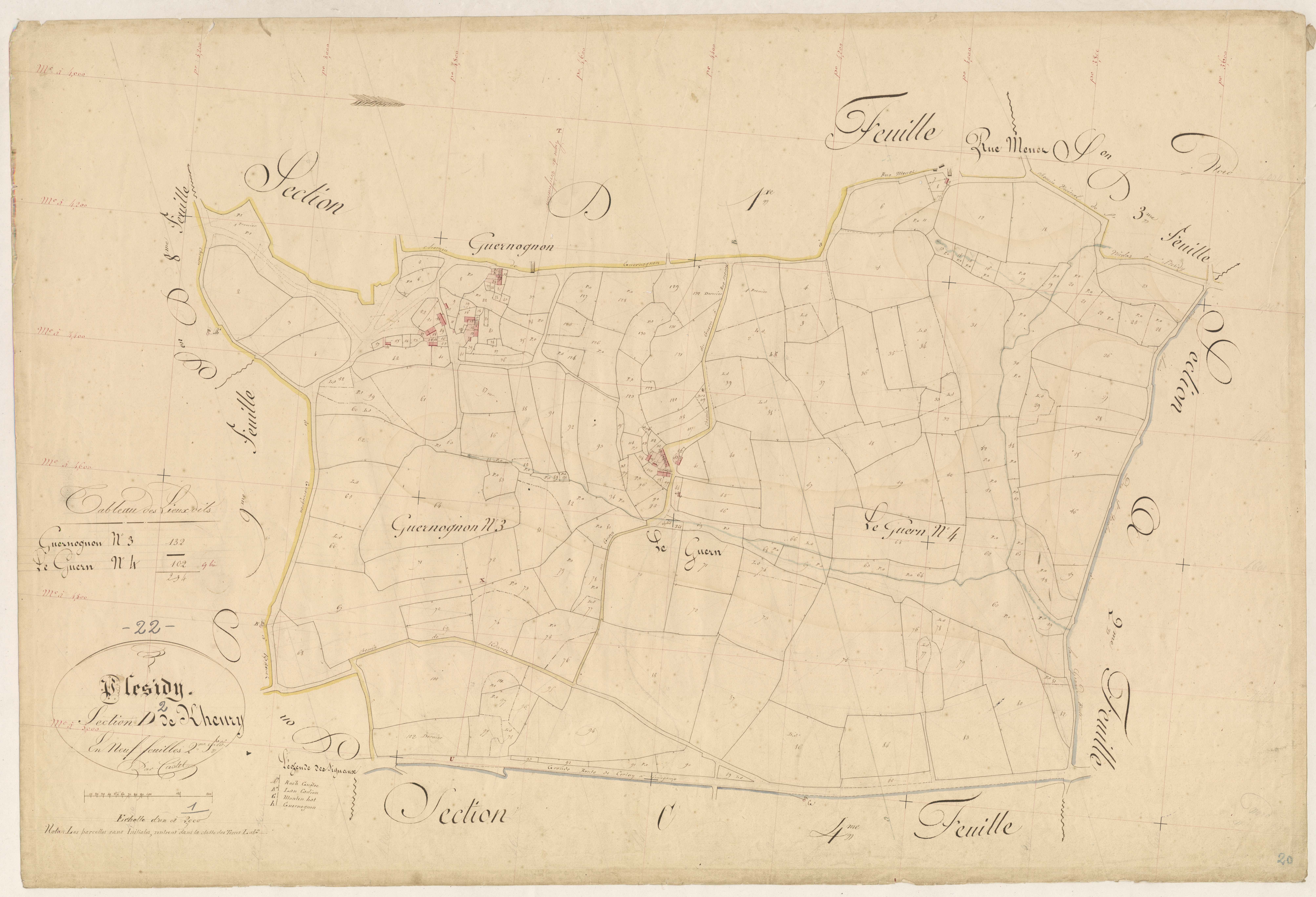Plésidy - Section D, 2e feuille