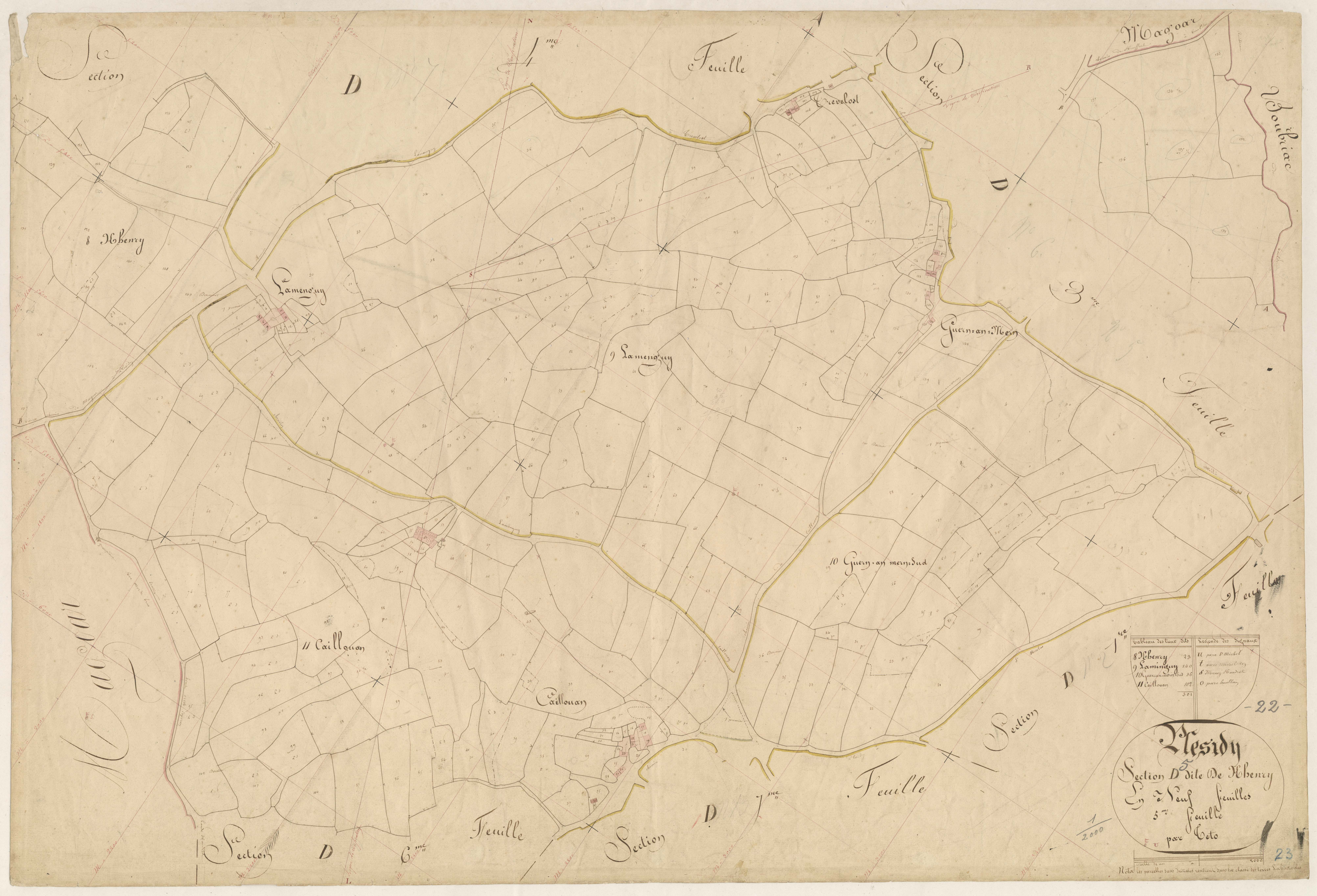 Plésidy - Section D, 5e feuille