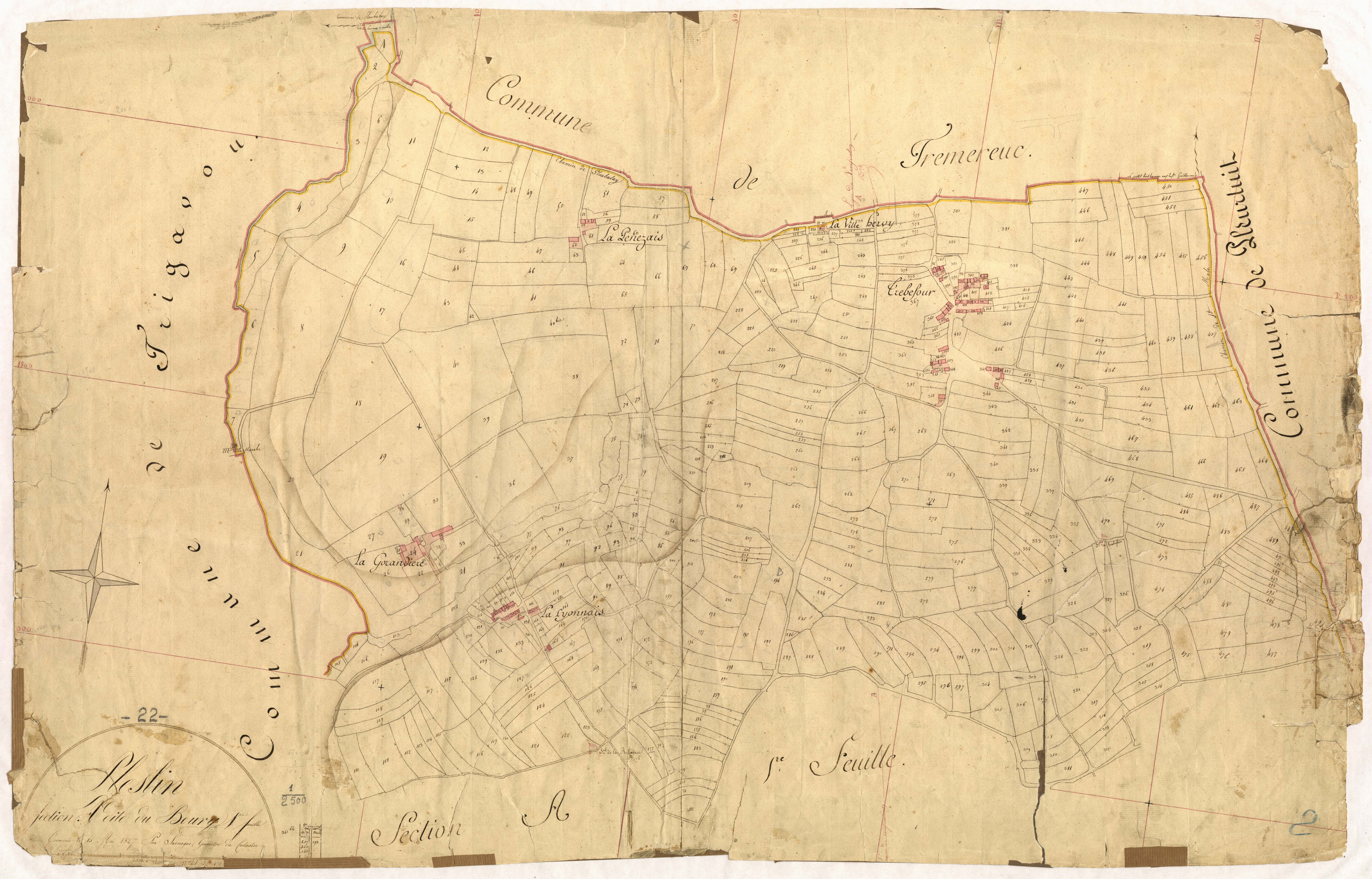 Pleslin-Trigavou - Section A, 1re feuille