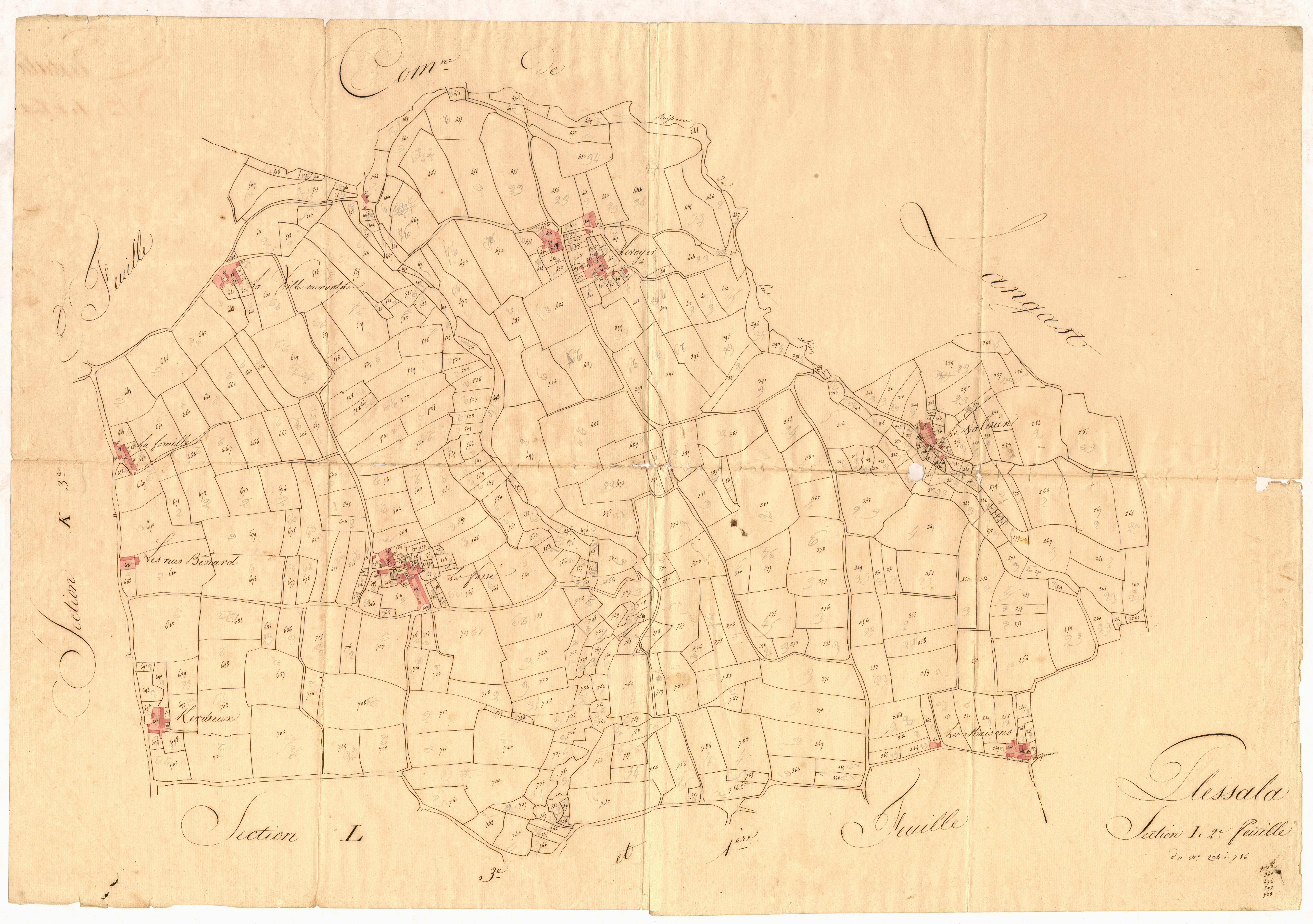Plessala - Section L, 2e feuille