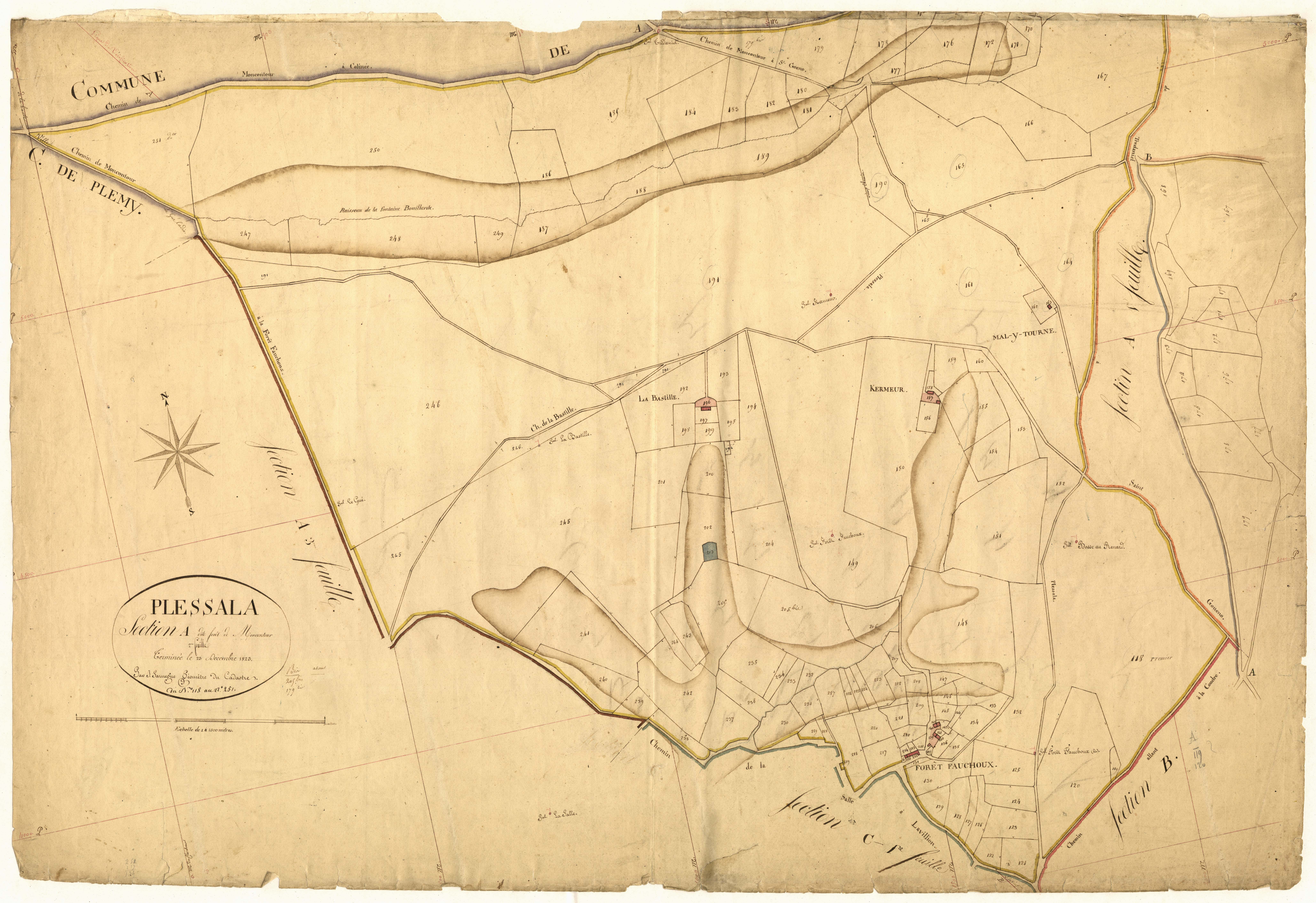 Plessala - Section A, 2e feuille