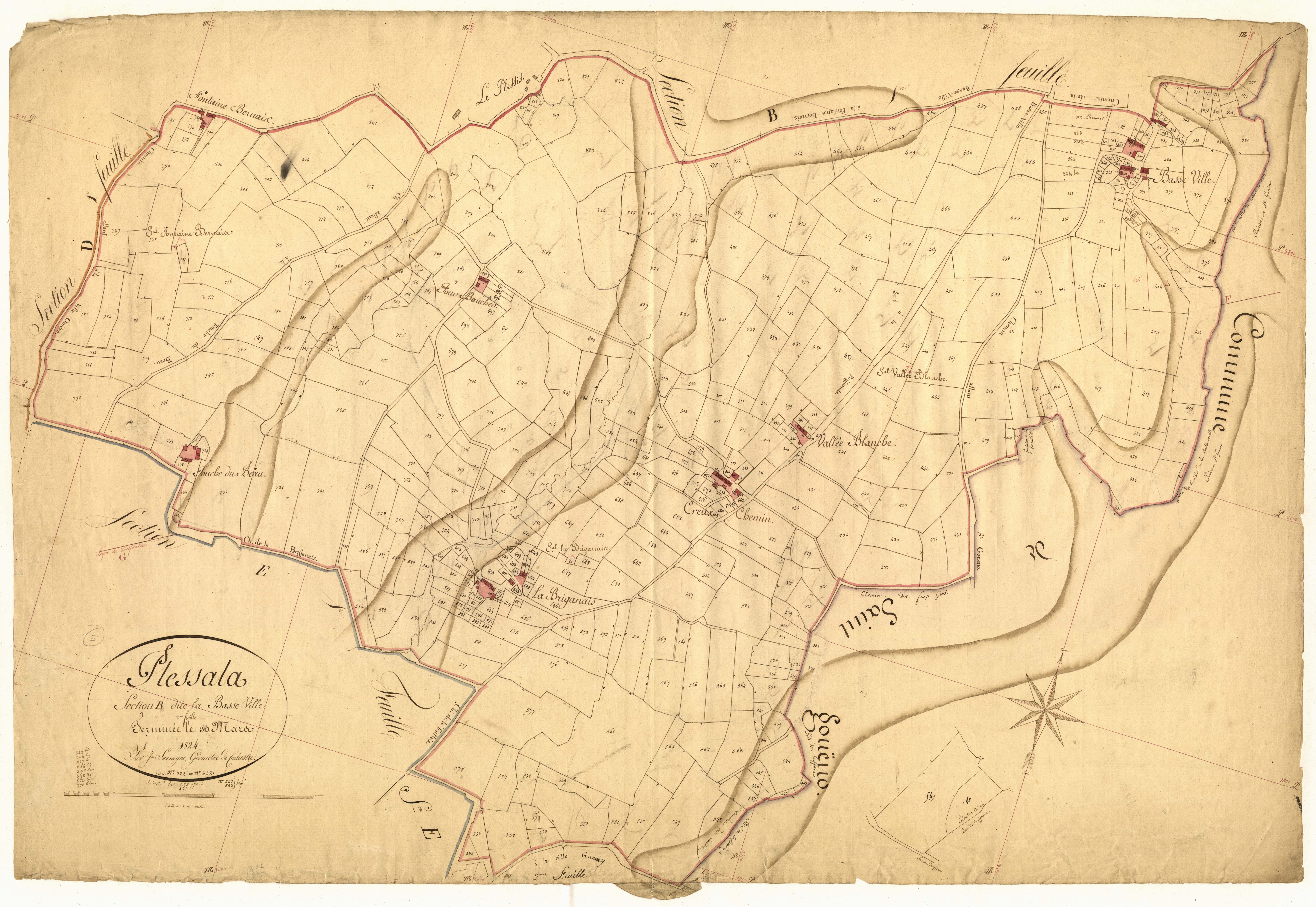 Plessala - Section B, 2e feuille