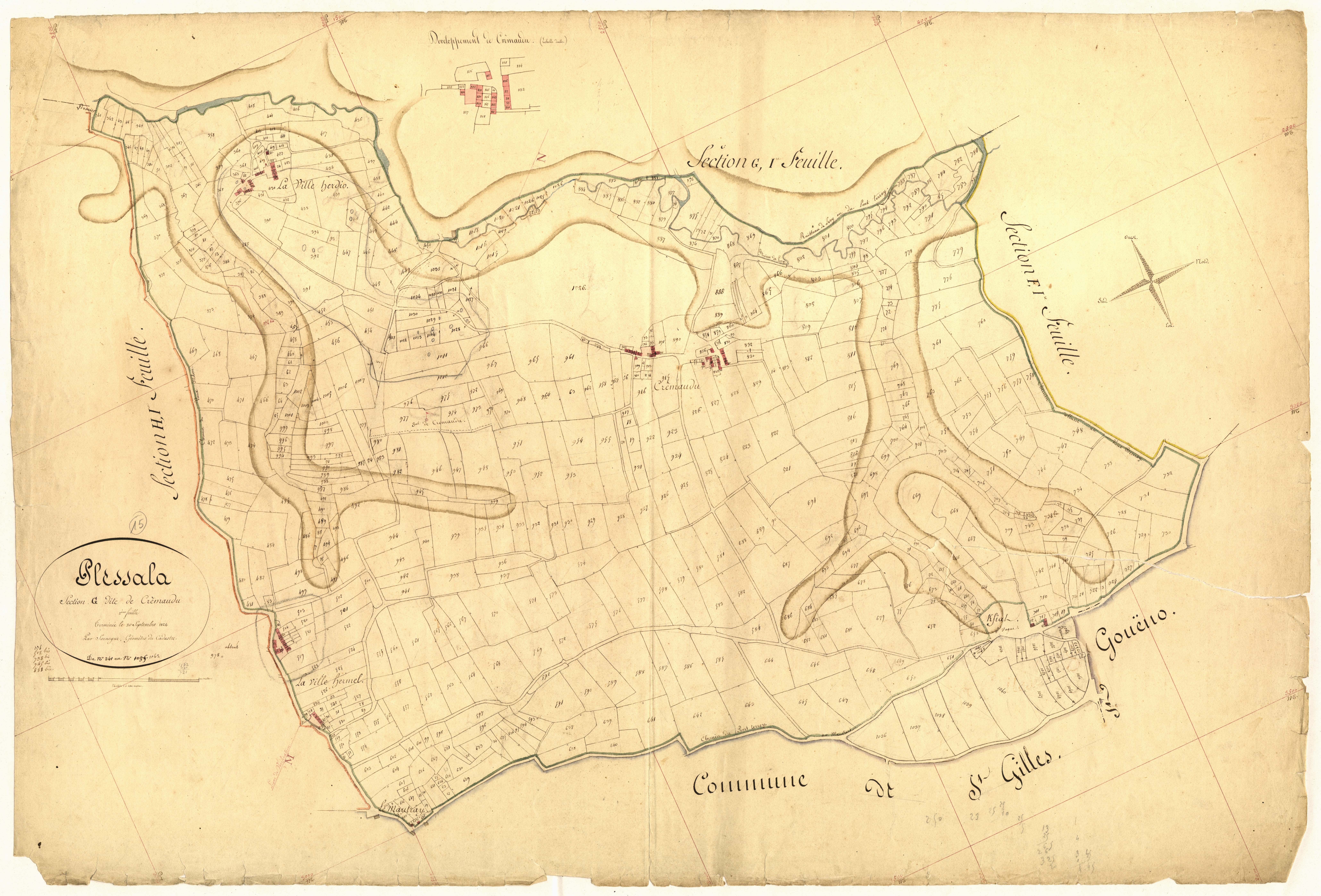 Plessala - Section G, 2e feuille
