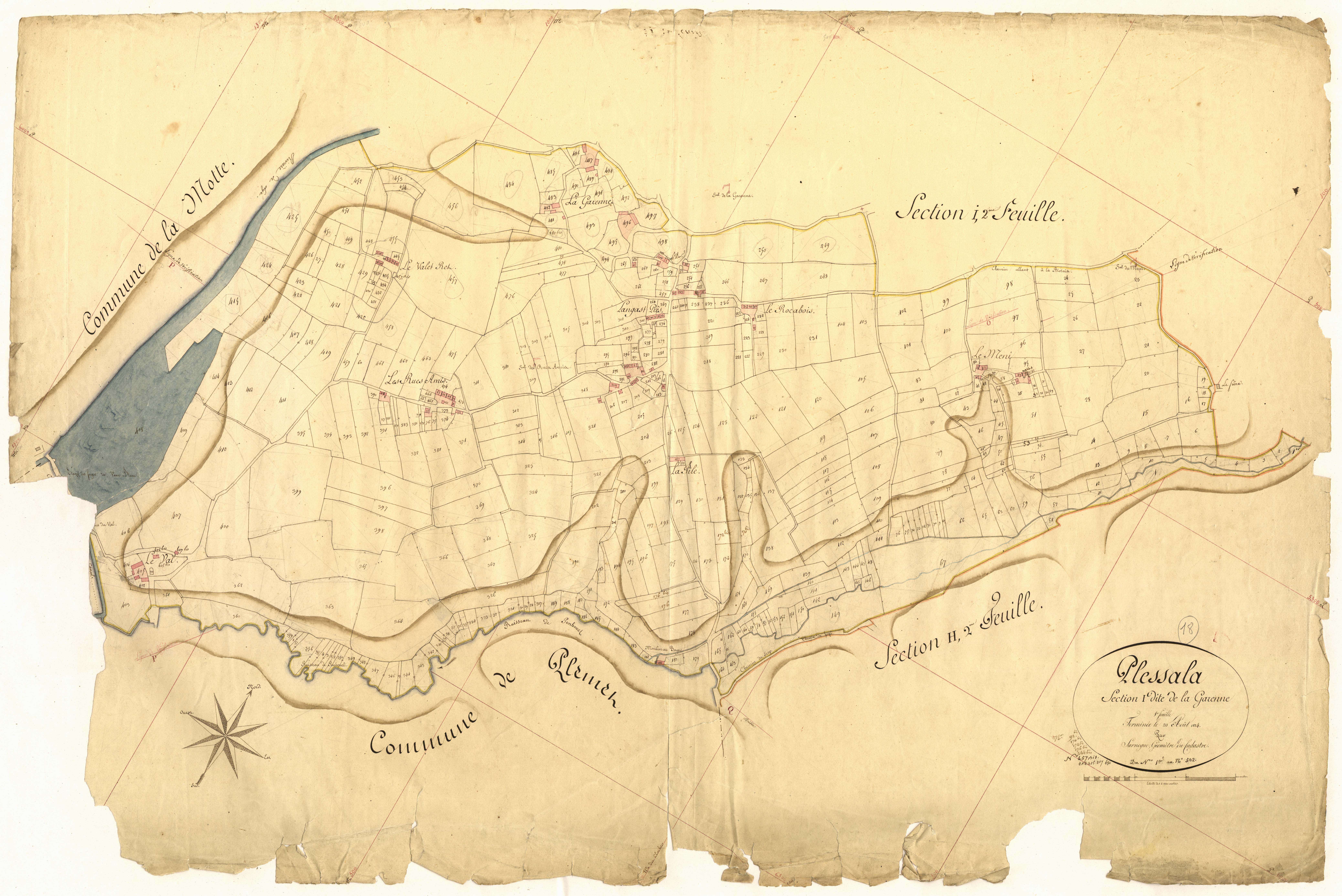 Plessala - Section I, 1re feuille