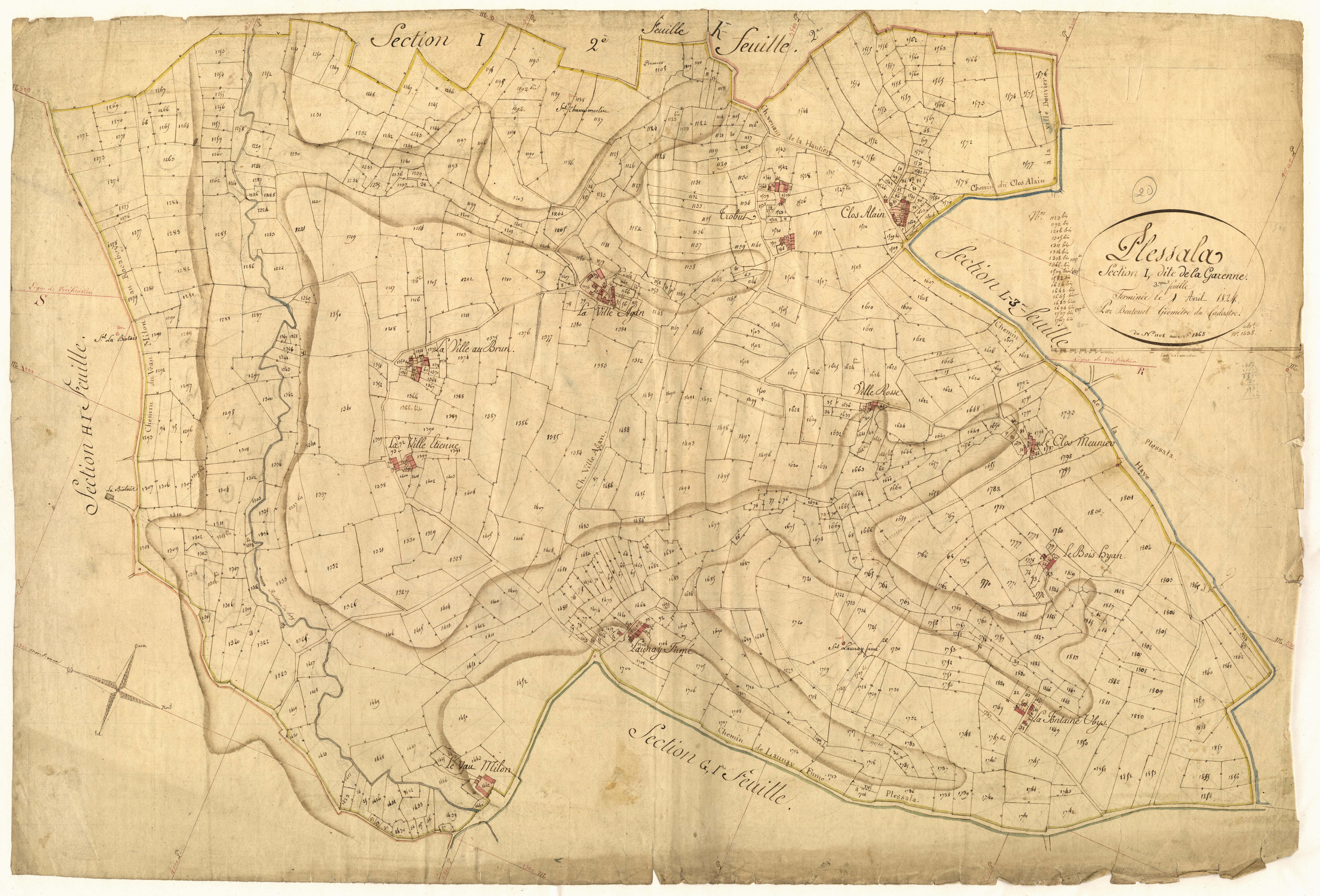 Plessala - Section I, 3e feuille