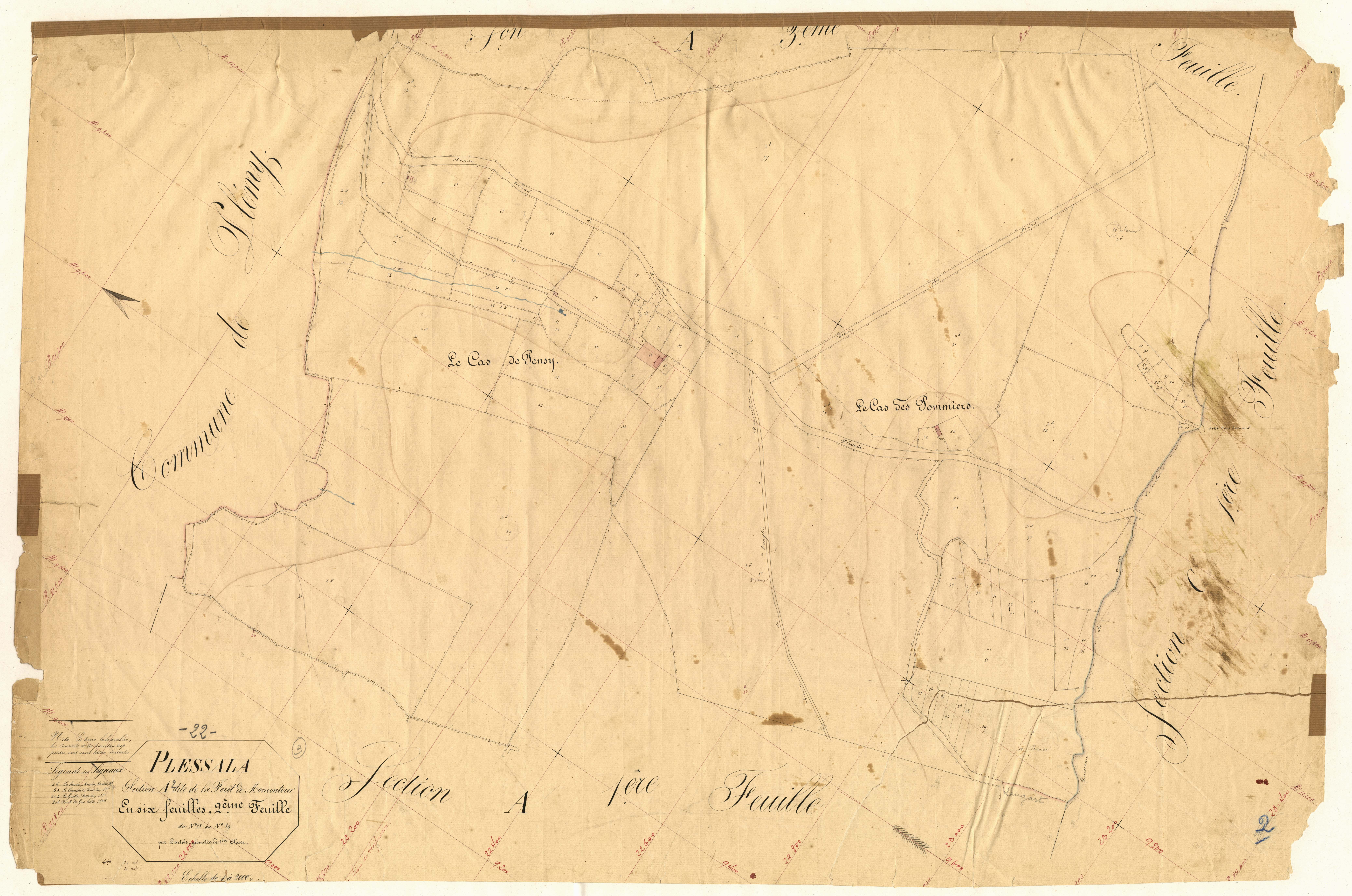Plessala - Section A, 2e feuille
