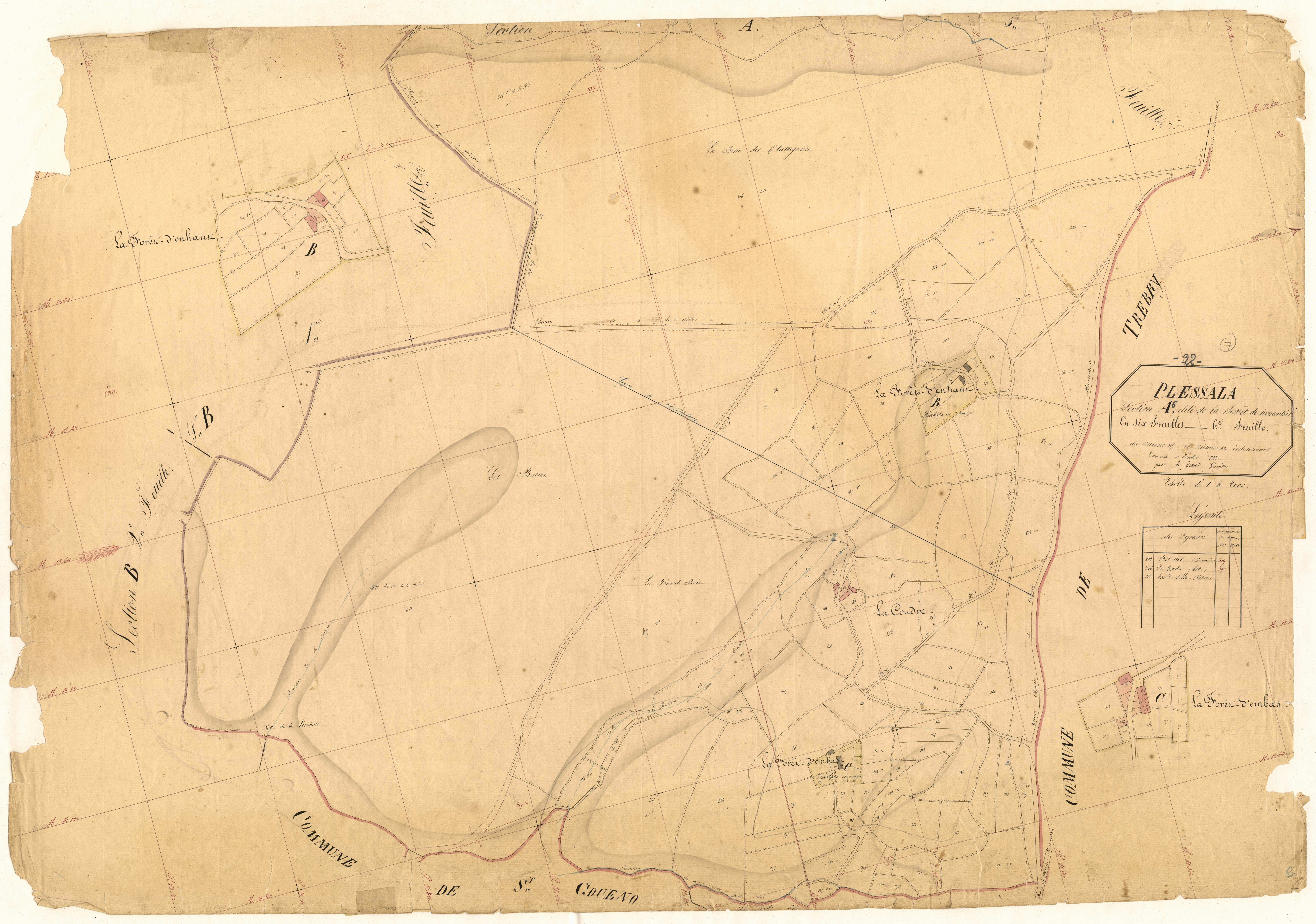 Plessala - Section A, 6e feuille