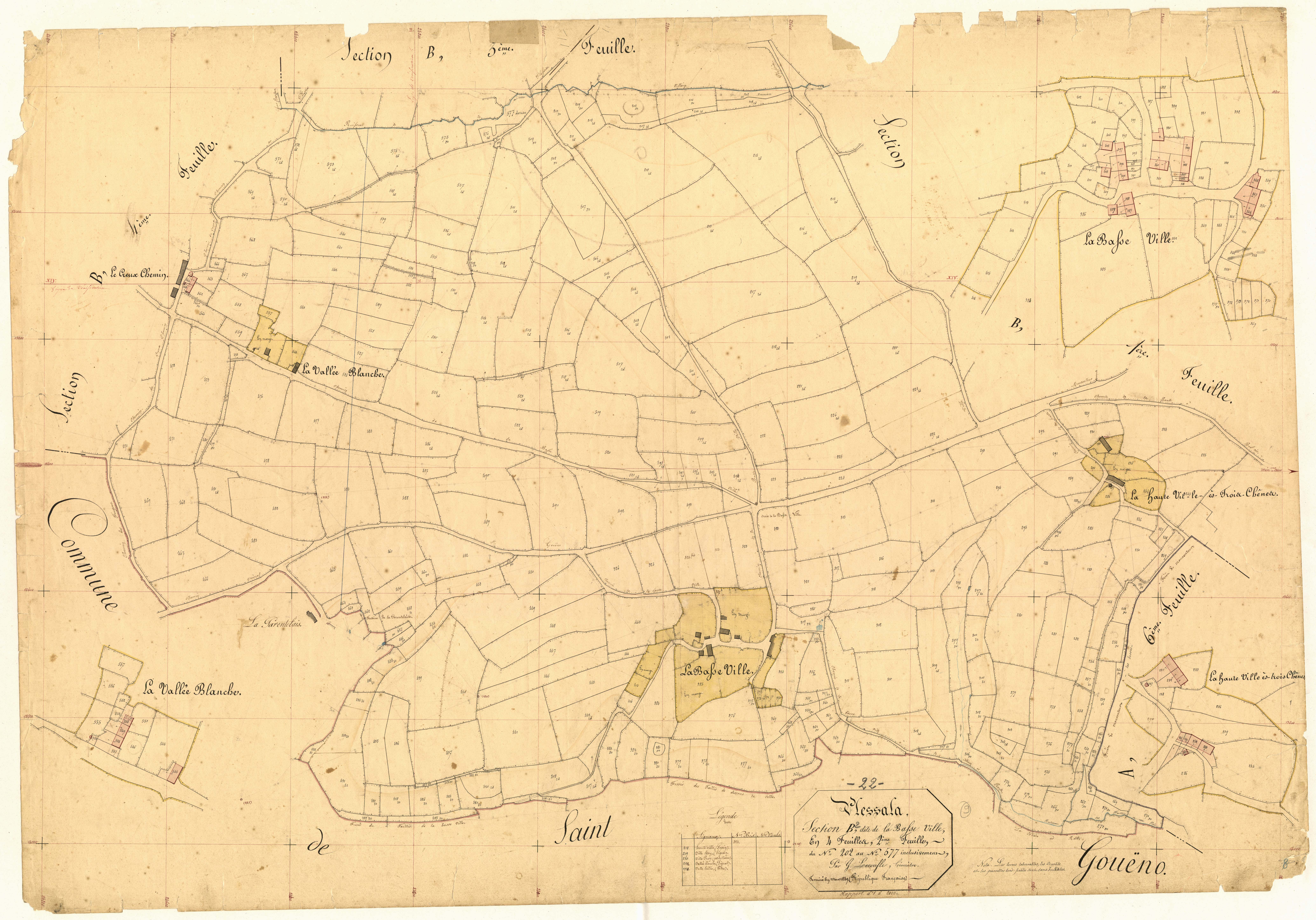 Plessala - Section B, 2e feuille