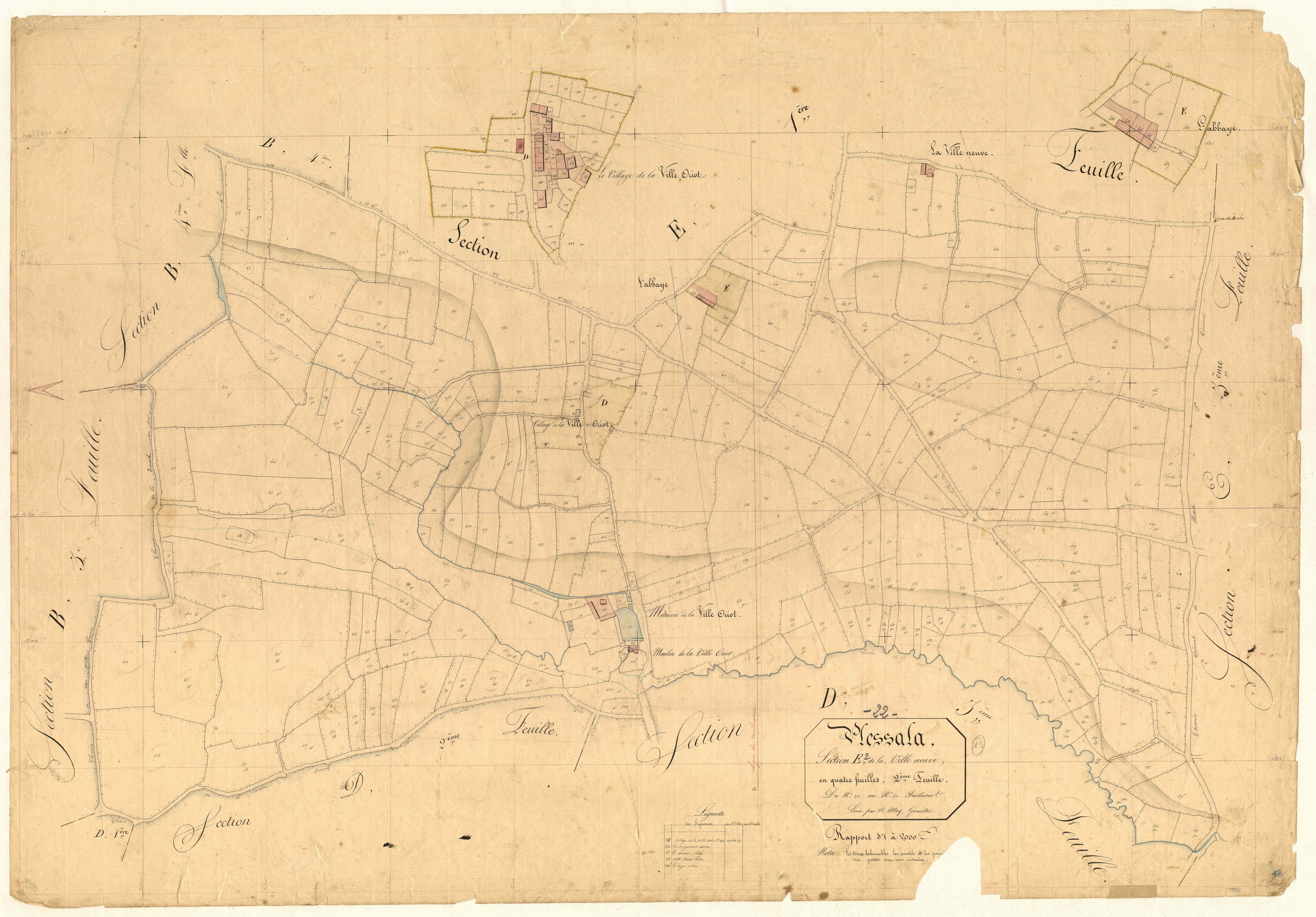Plessala - Section E, 2e feuille