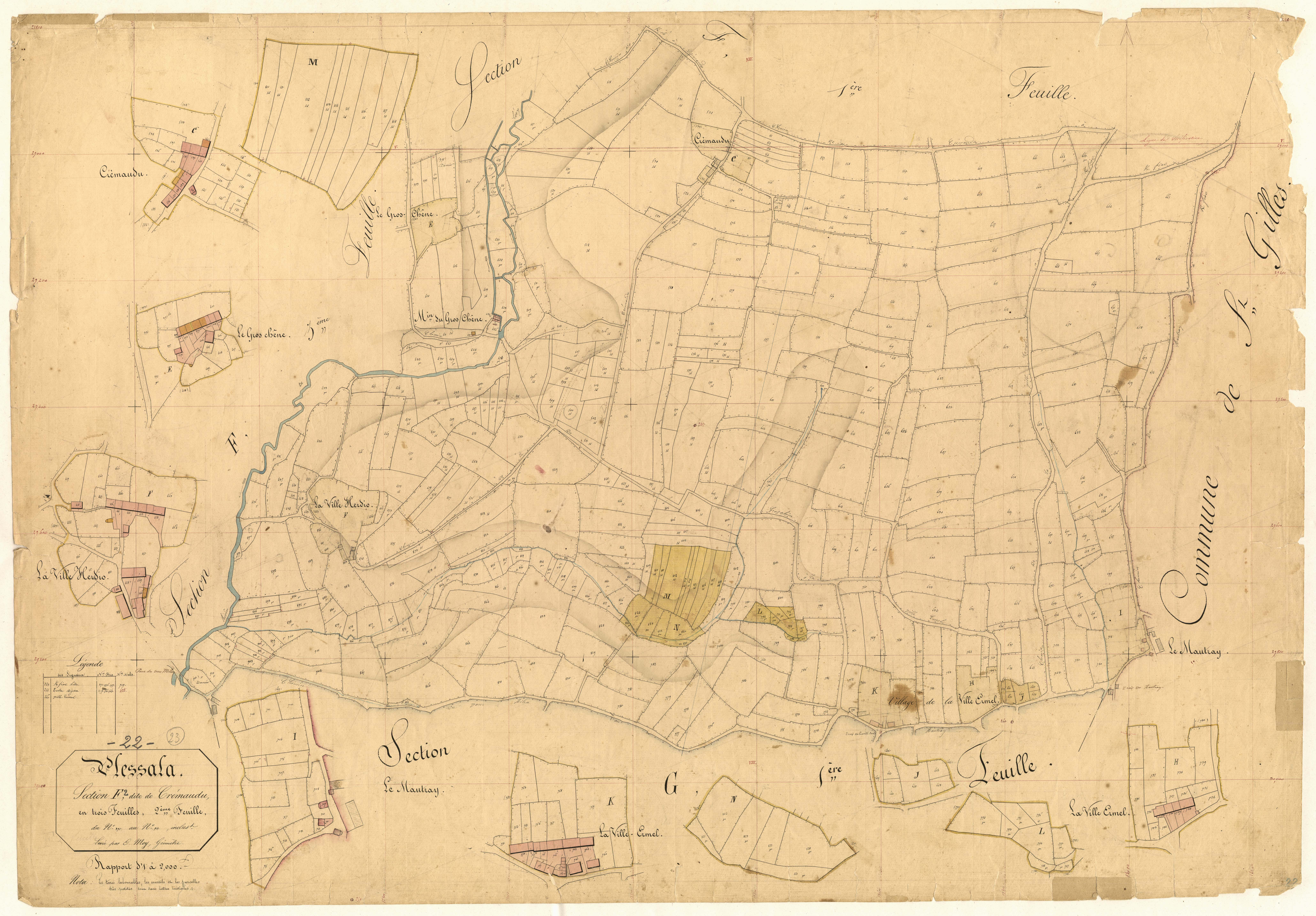 Plessala - Section F, 2e feuille