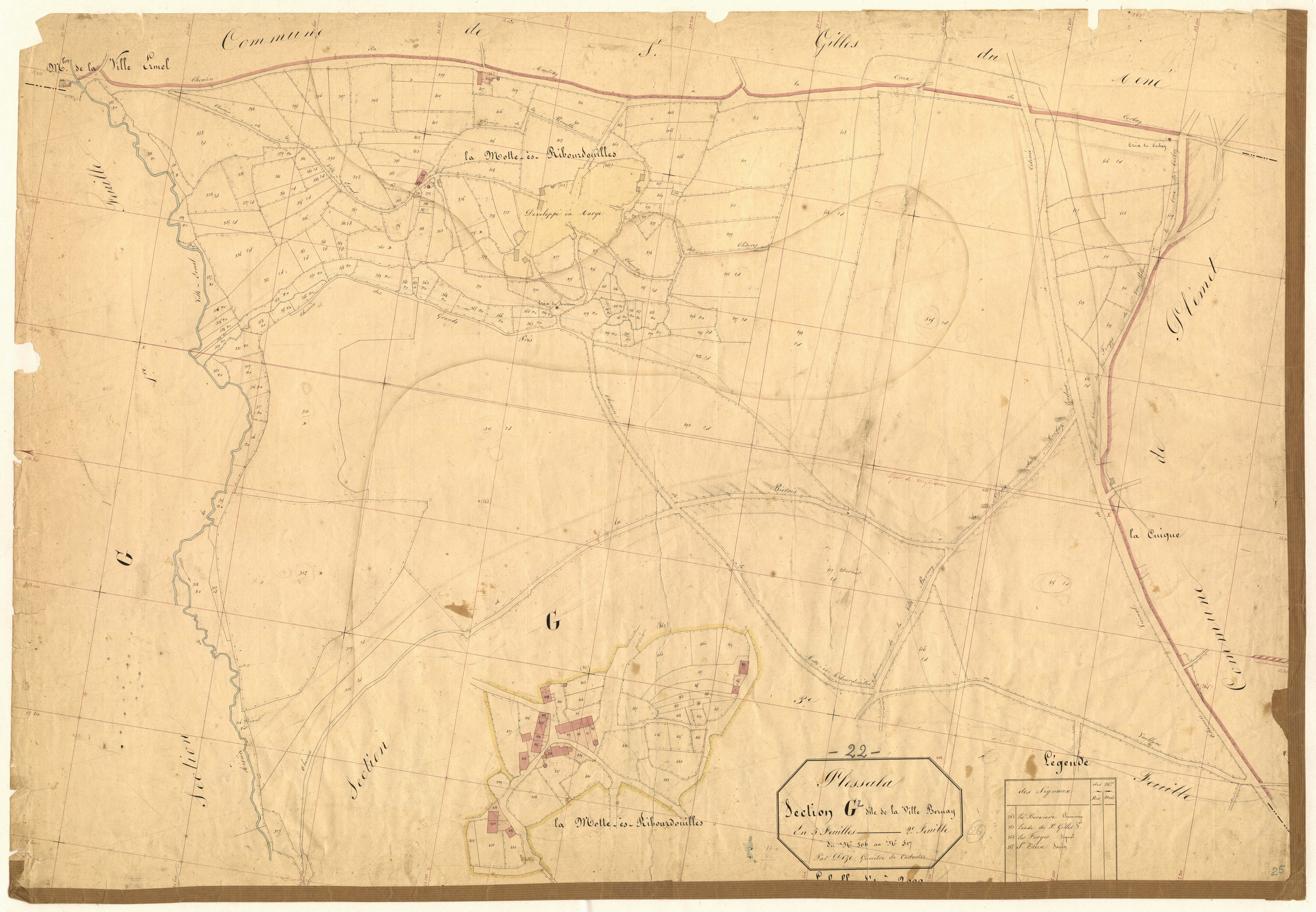 Plessala - Section G, 2e feuille