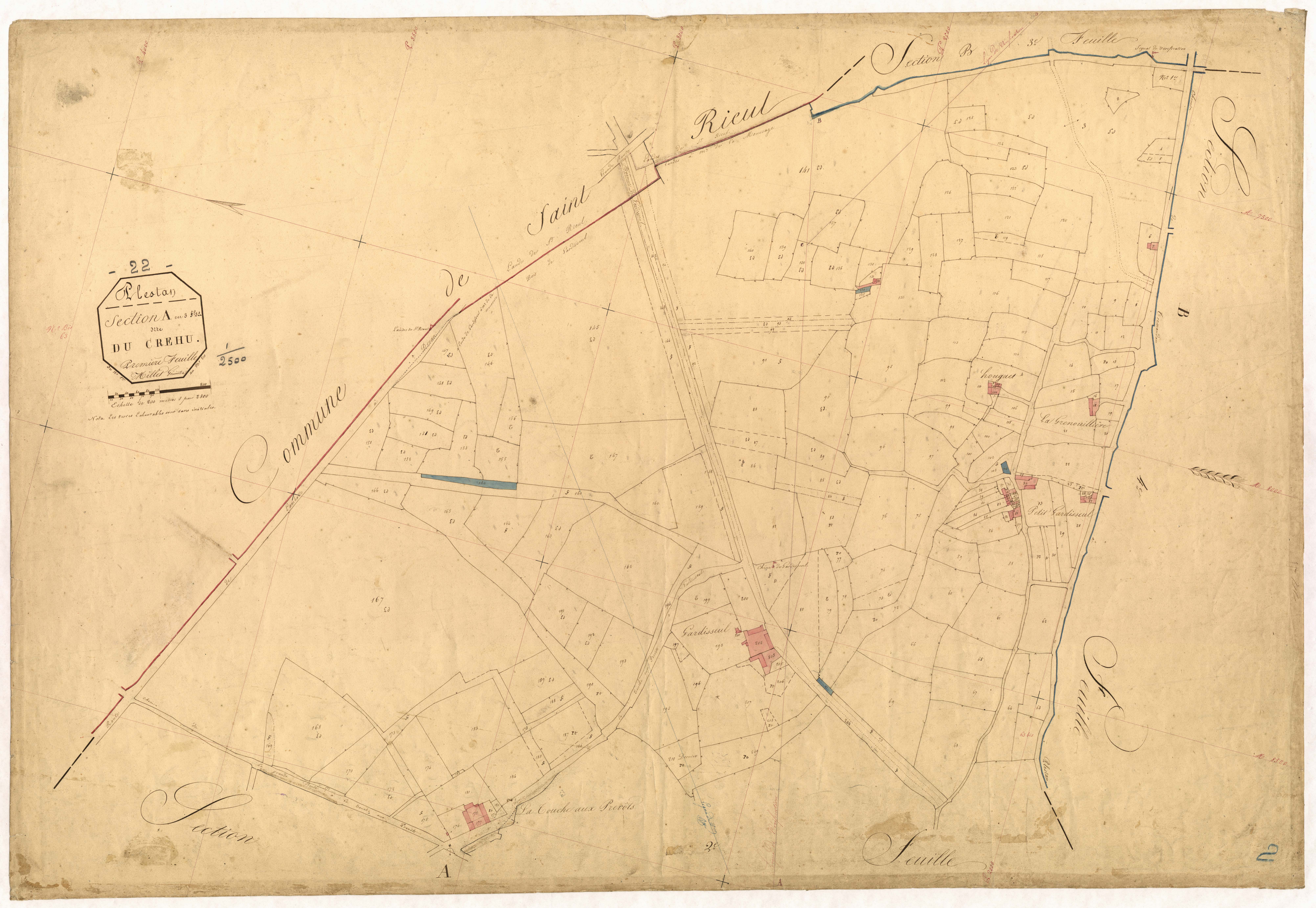 Plestan - Section A, 1re feuille