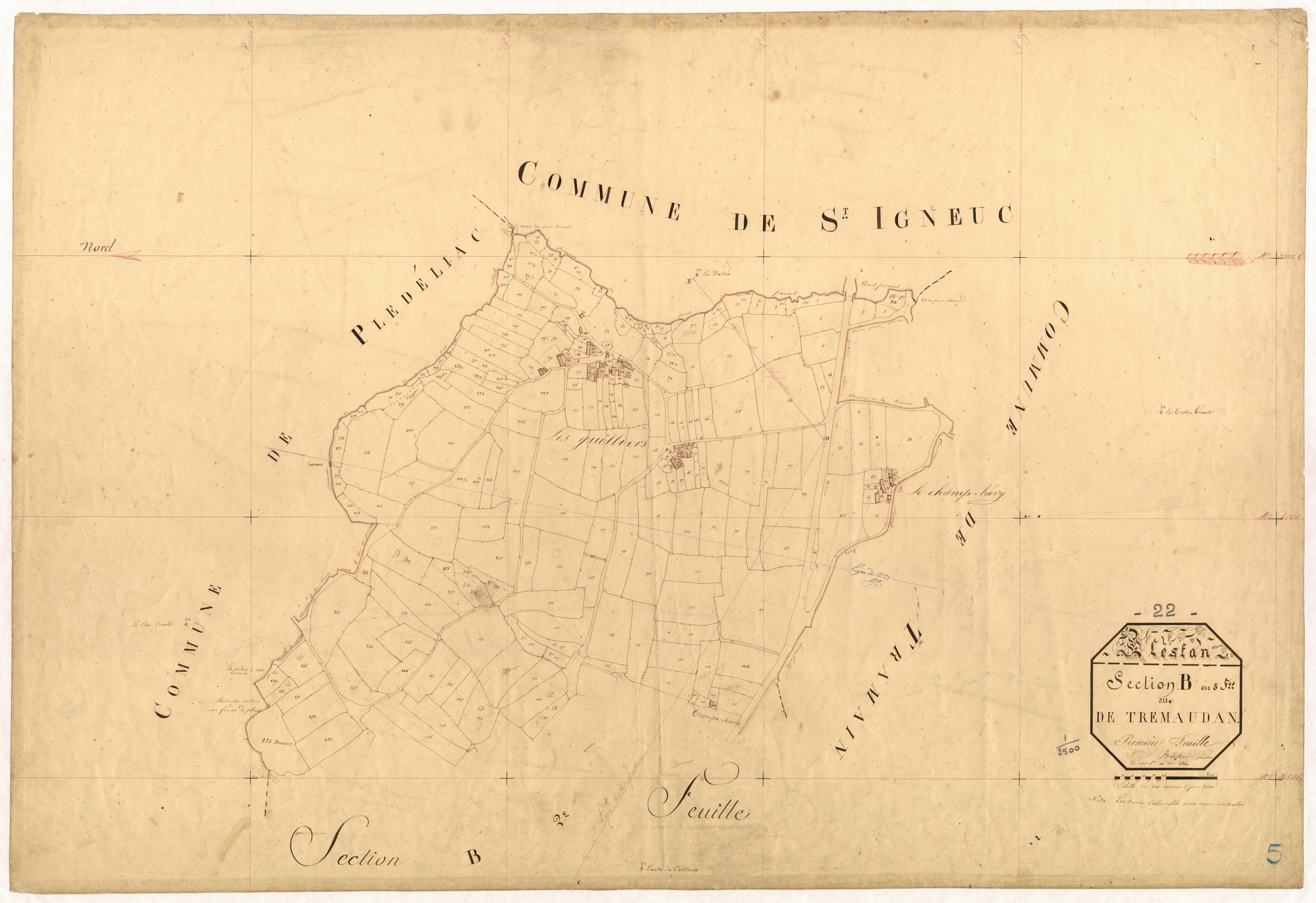 Plestan - Section B, 1re feuille