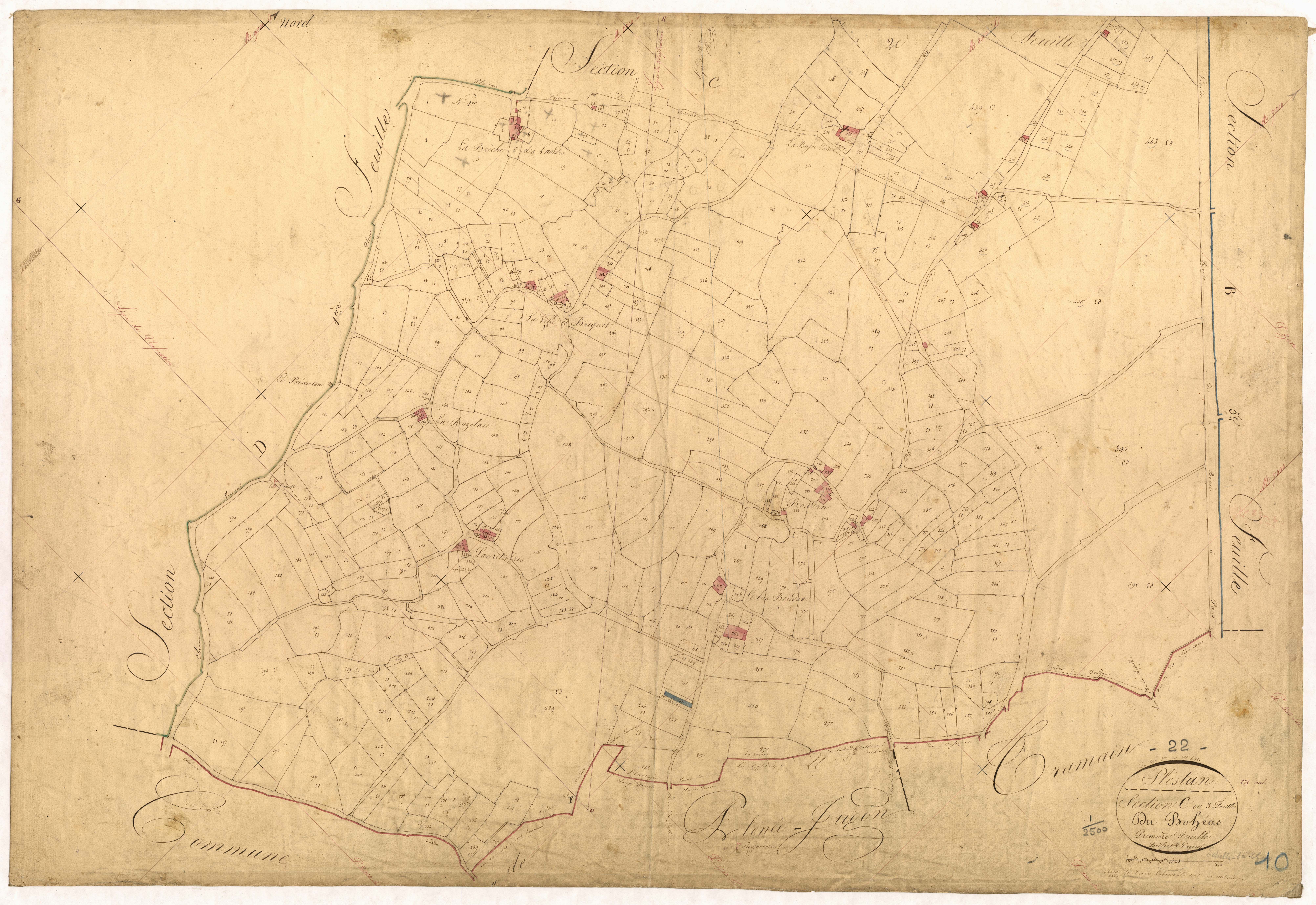 Plestan - Section C, 1re feuille