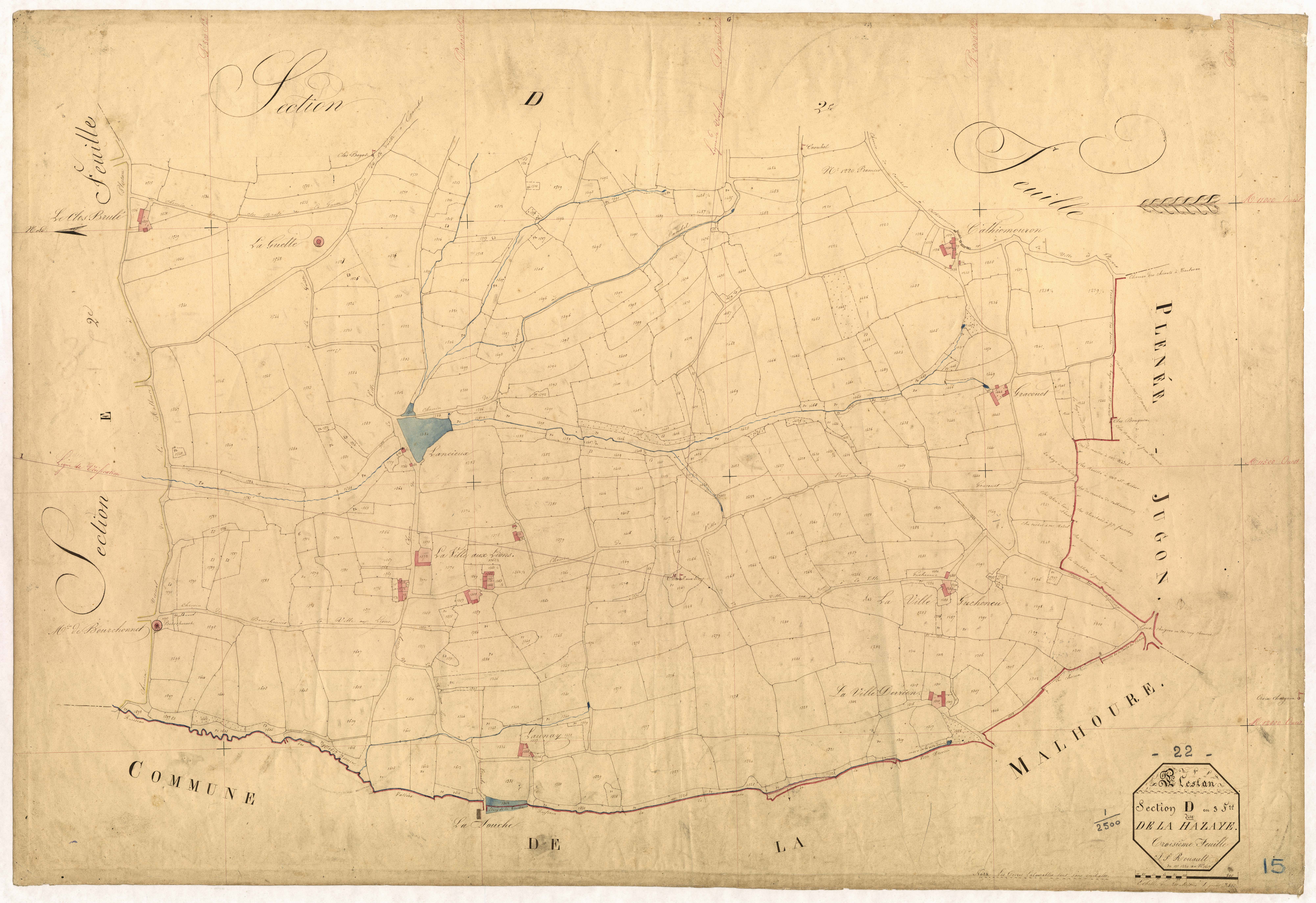 Plestan - Section D, 3e feuille
