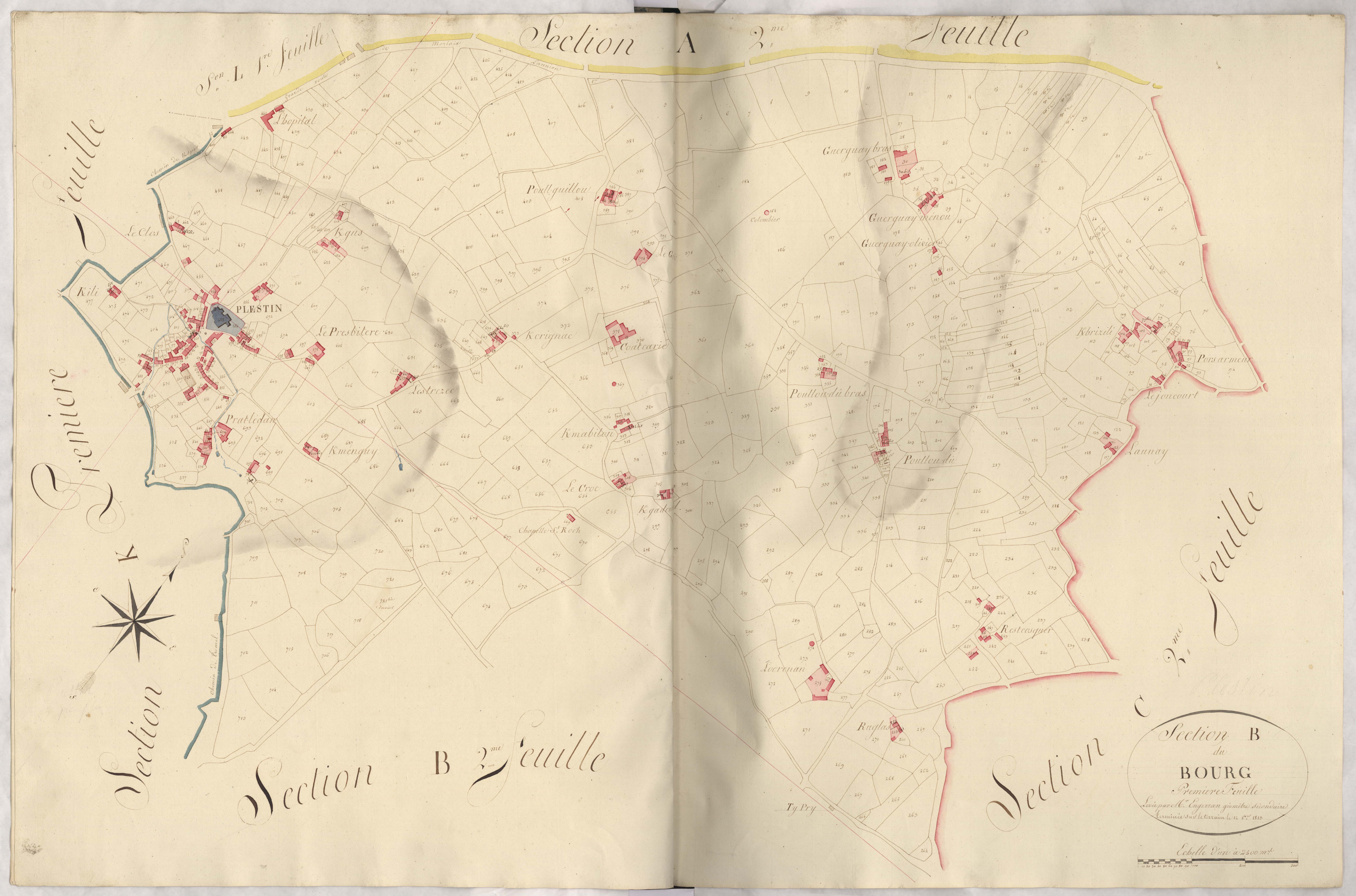 Plestin-les-Grèves - Section B, 1re feuille
