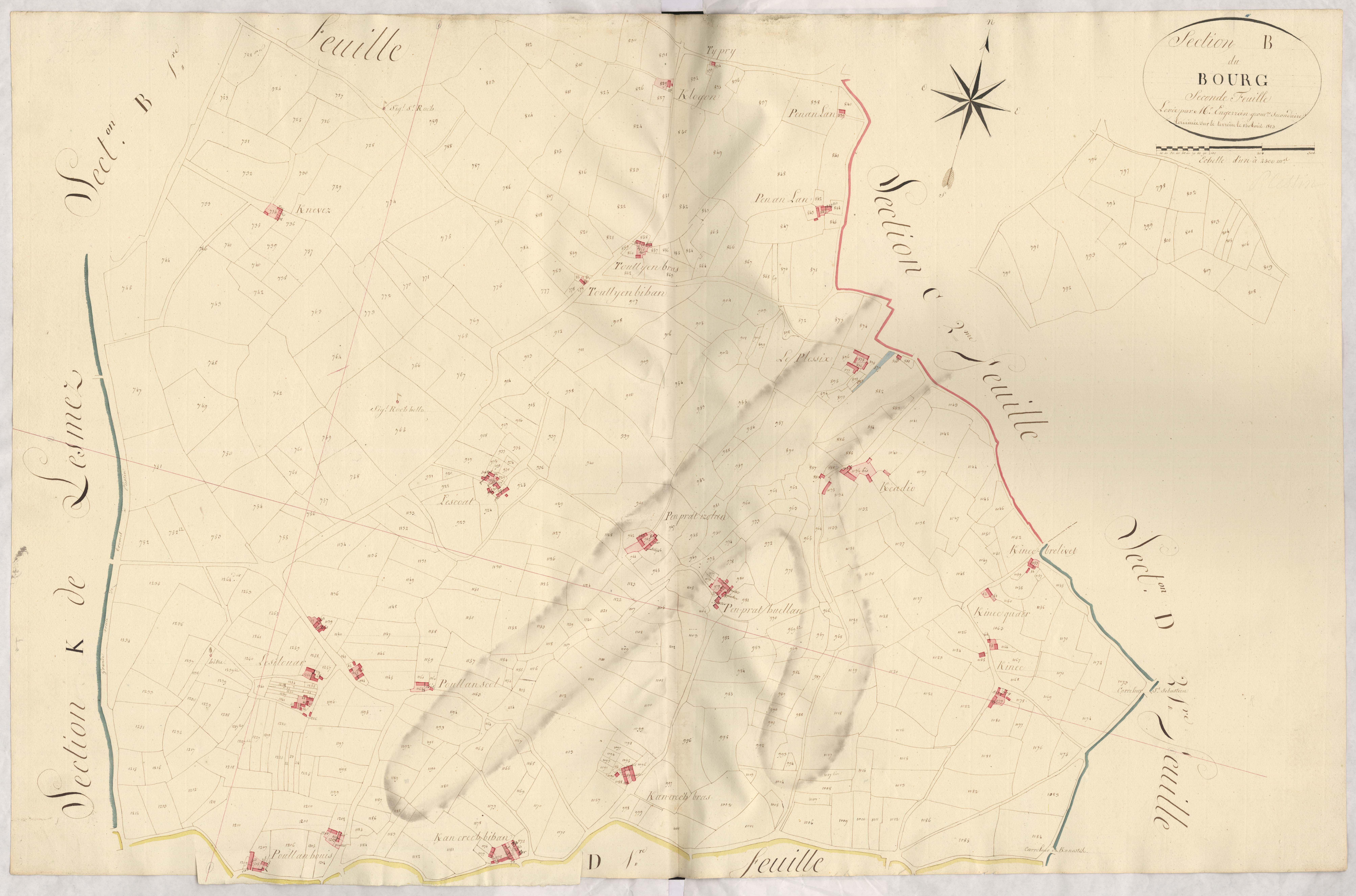 Plestin-les-Grèves - Section B, 2e feuille
