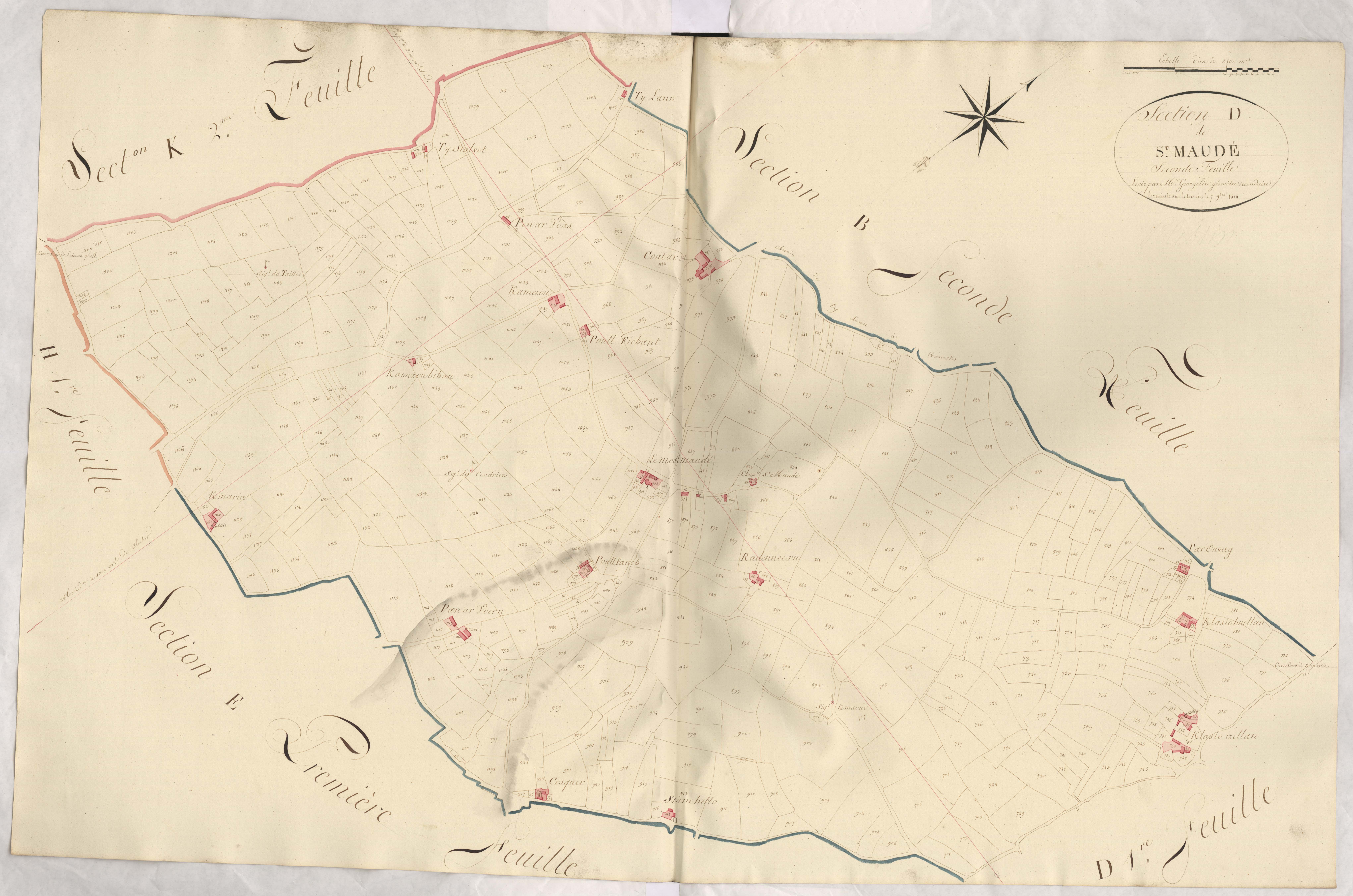 Plestin-les-Grèves - Section D, 2e feuille