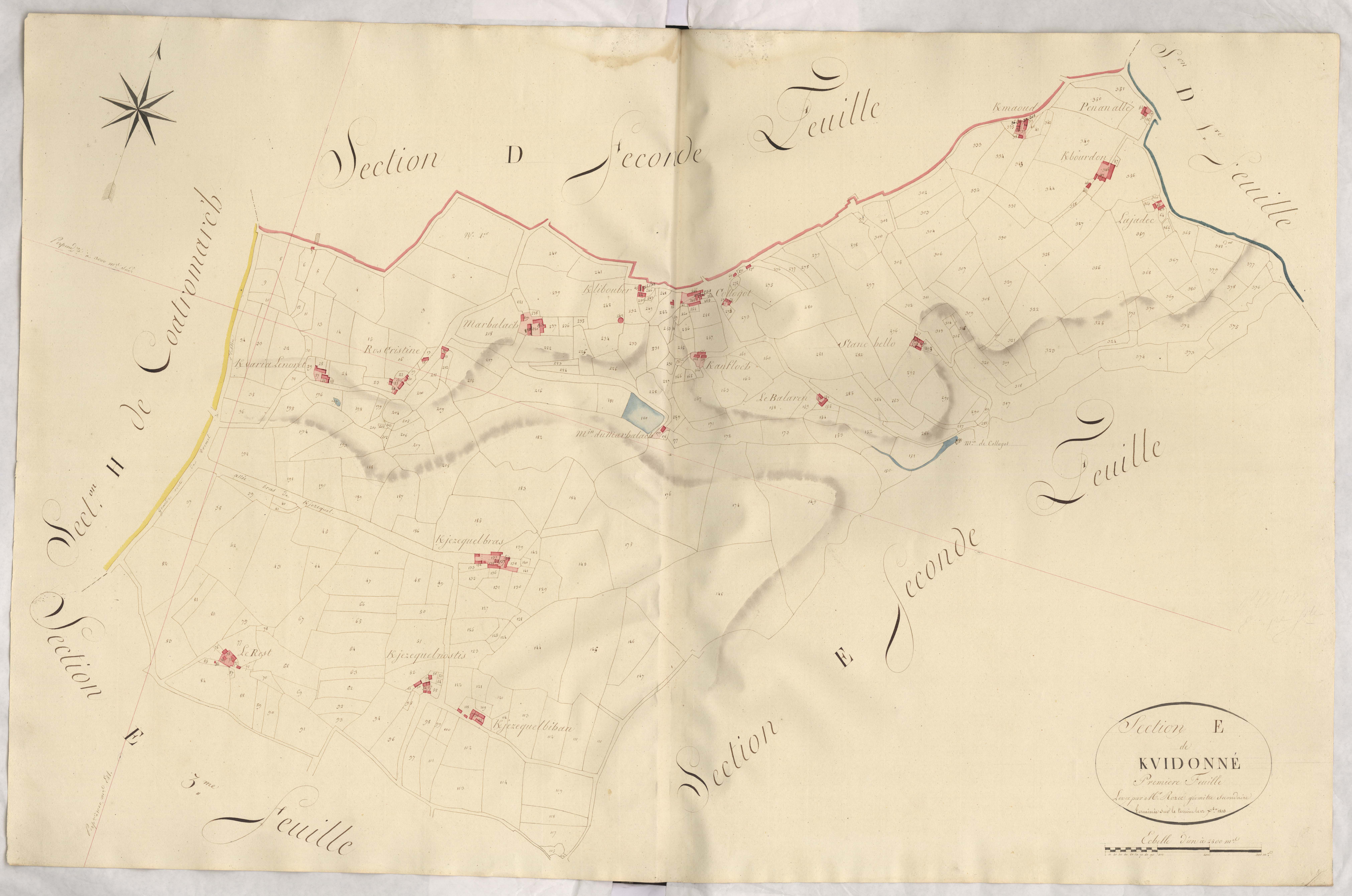 Plestin-les-Grèves - Section E, 1re feuille