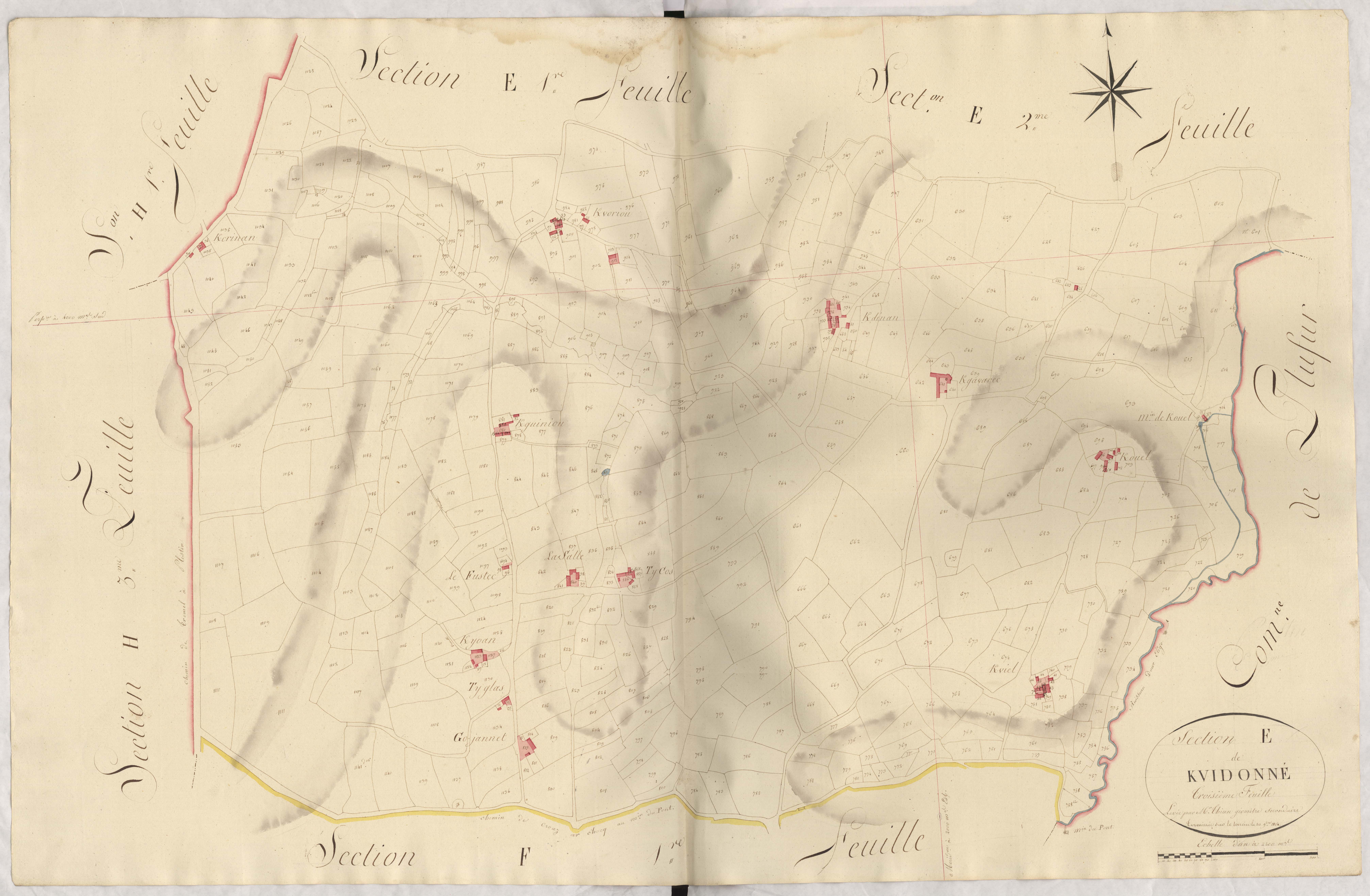 Plestin-les-Grèves - Section E, 3e feuille