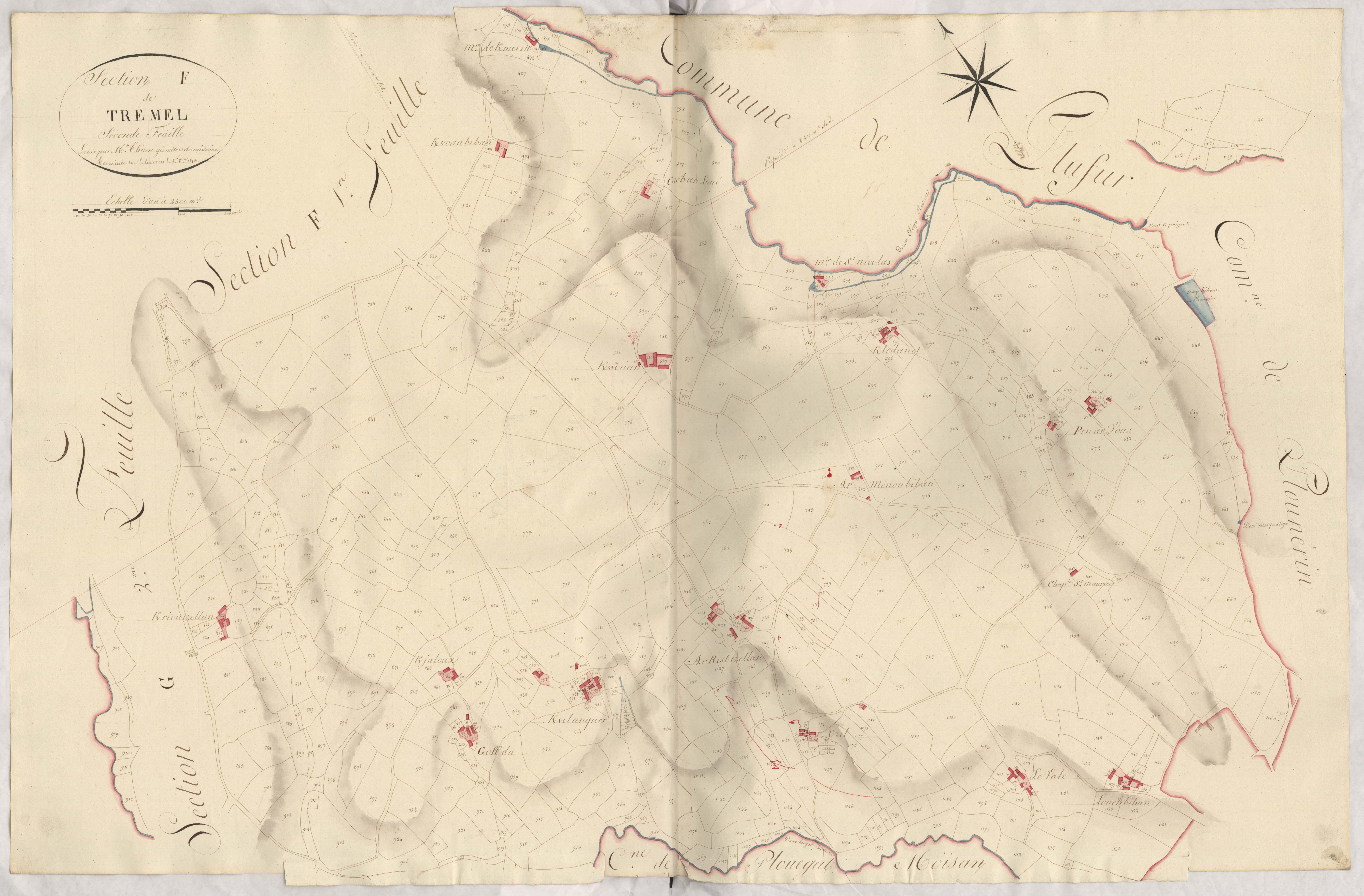 Plestin-les-Grèves - Section F, 2e feuille