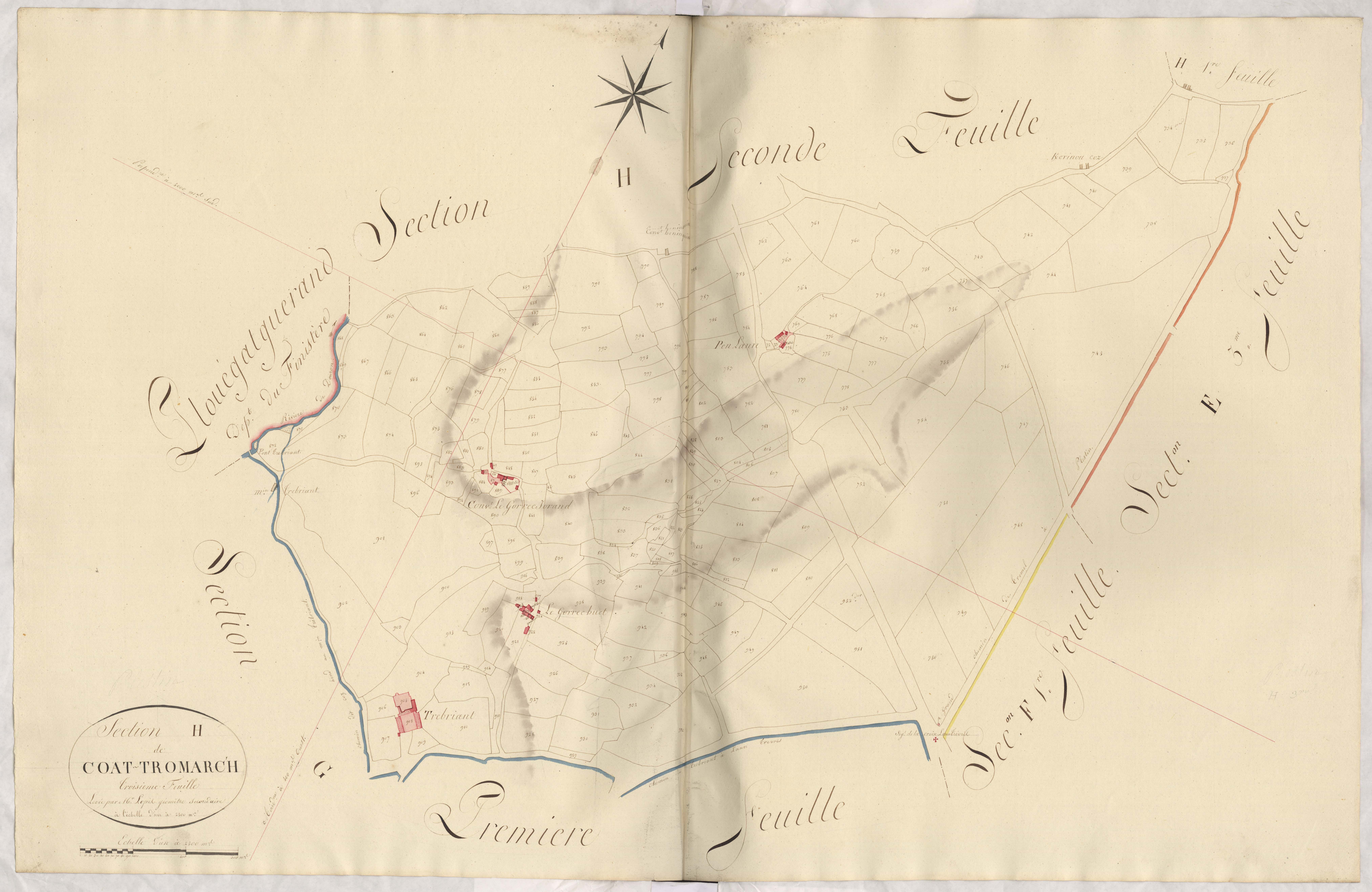 Plestin-les-Grèves - Section H, 3e feuille