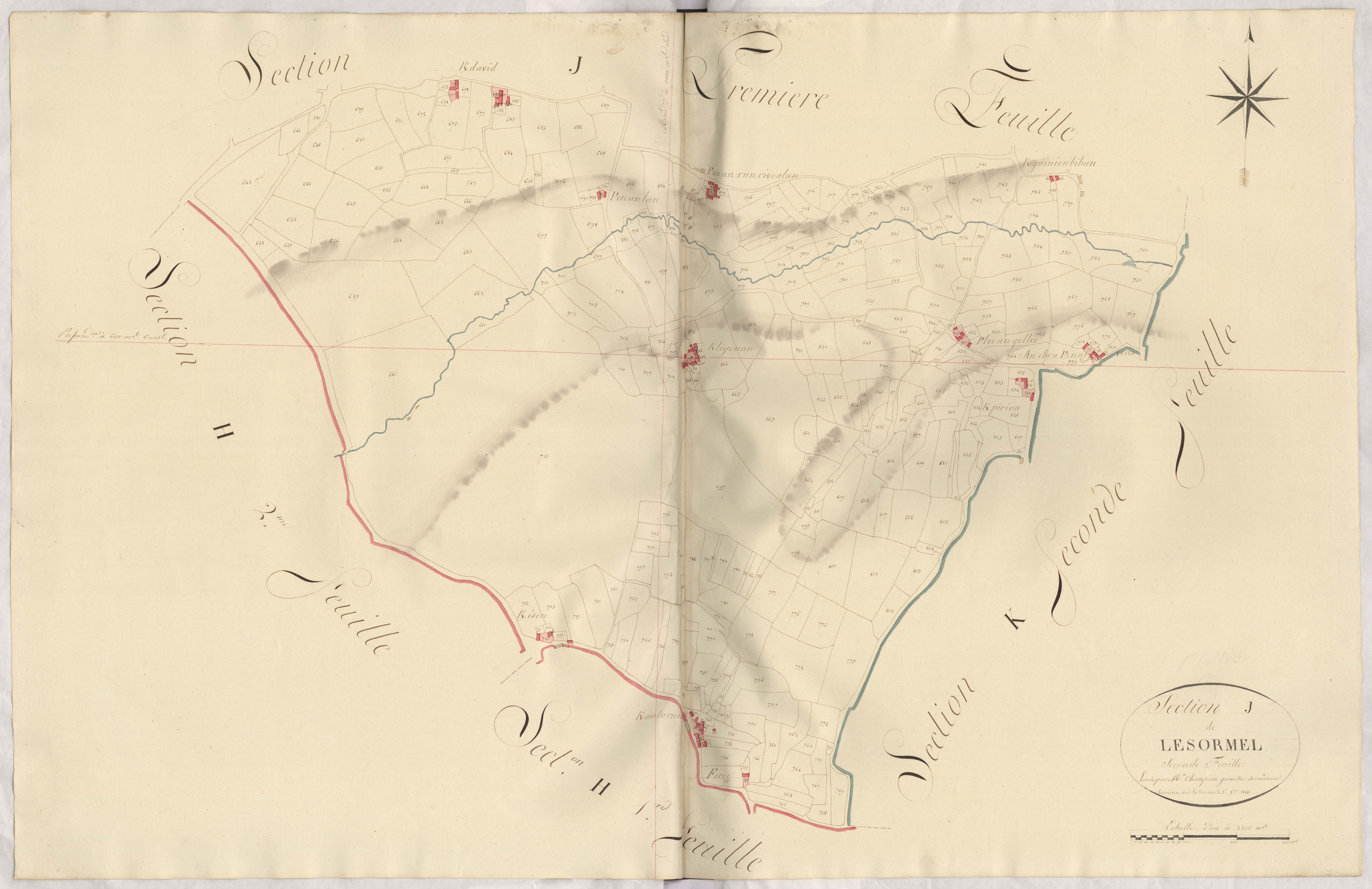 Plestin-les-Grèves - Section J, 2e feuille