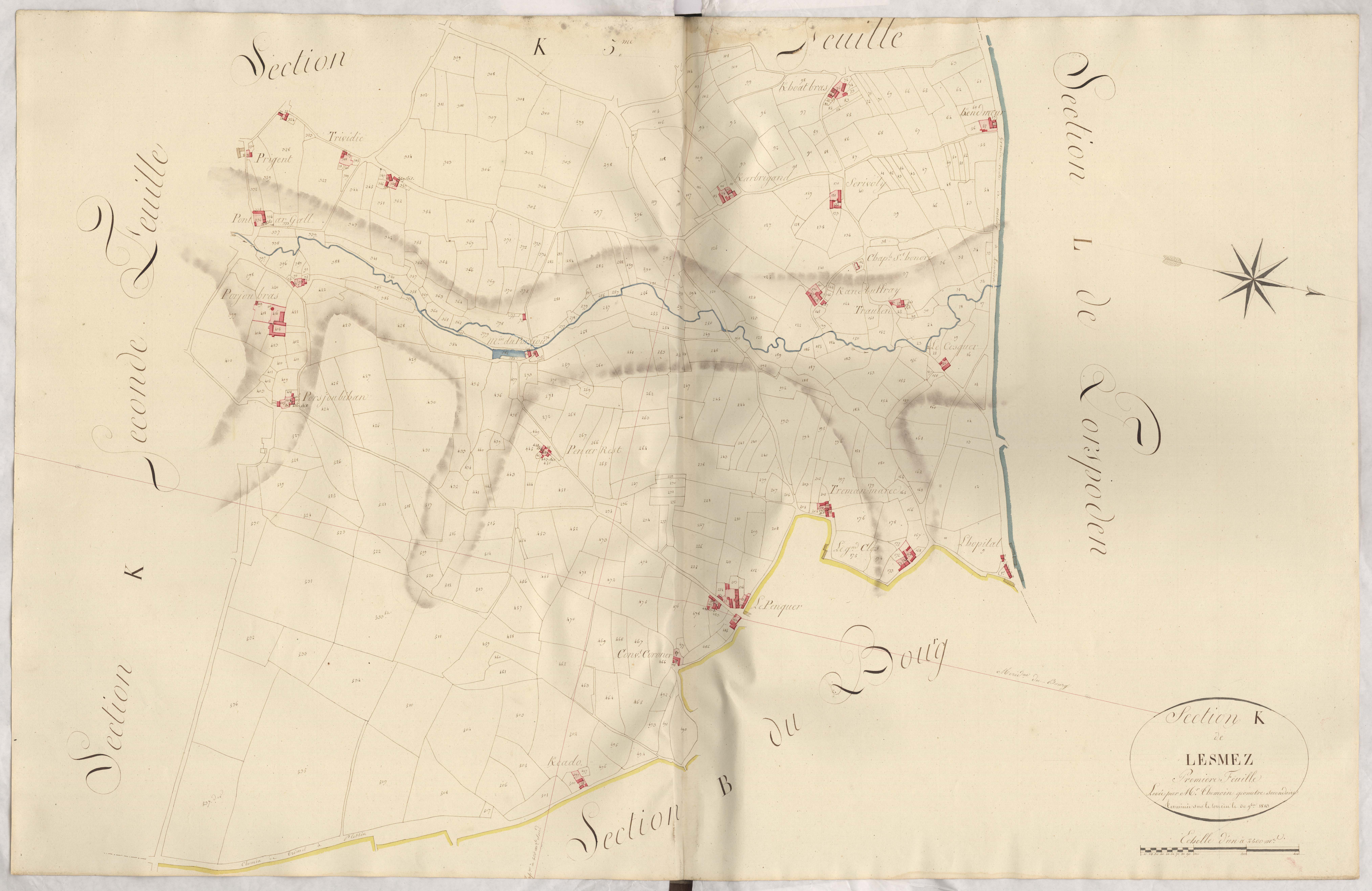 Plestin-les-Grèves - Section K, 1re feuille
