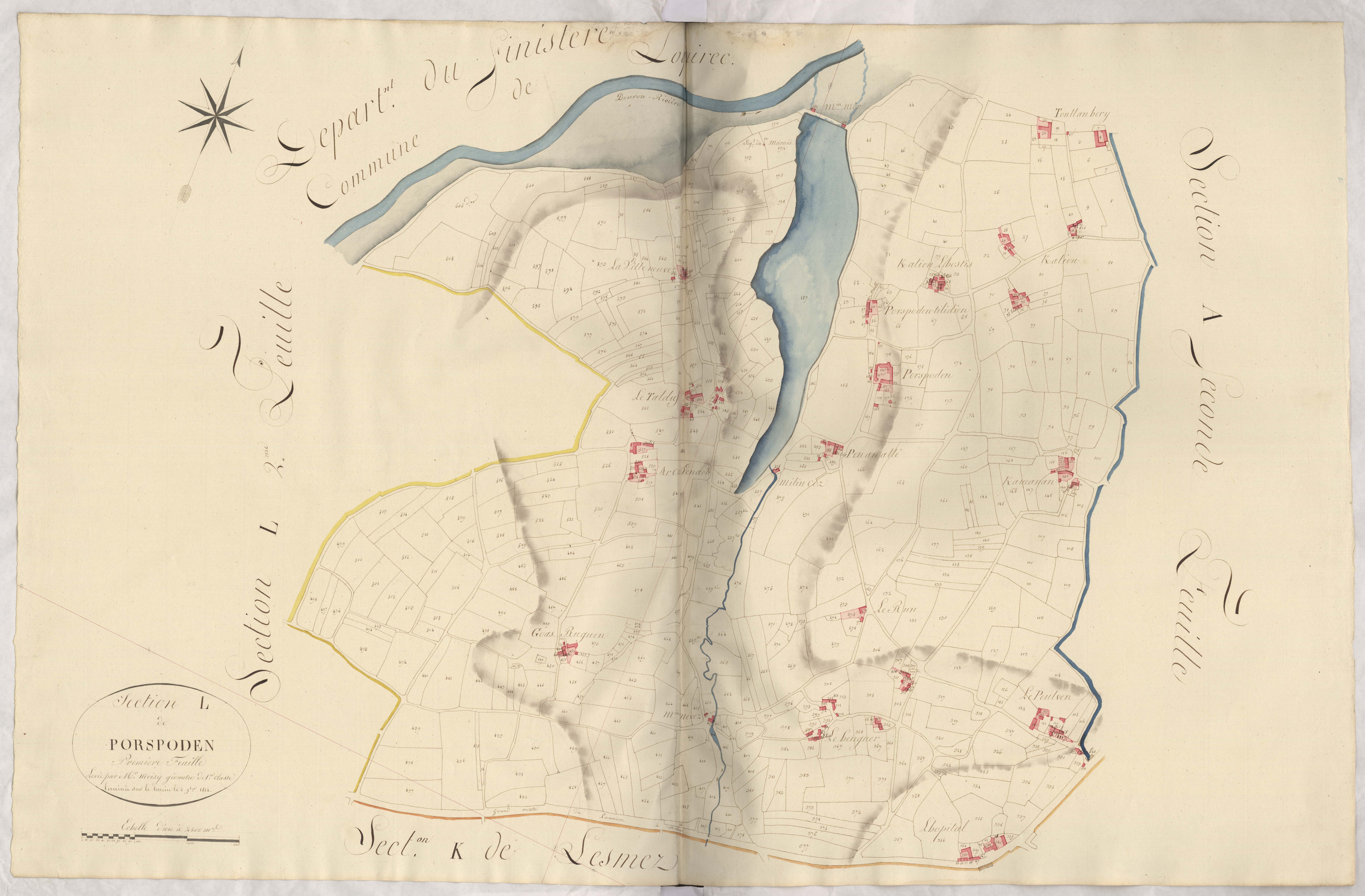 Plestin-les-Grèves - Section L, 1re feuille