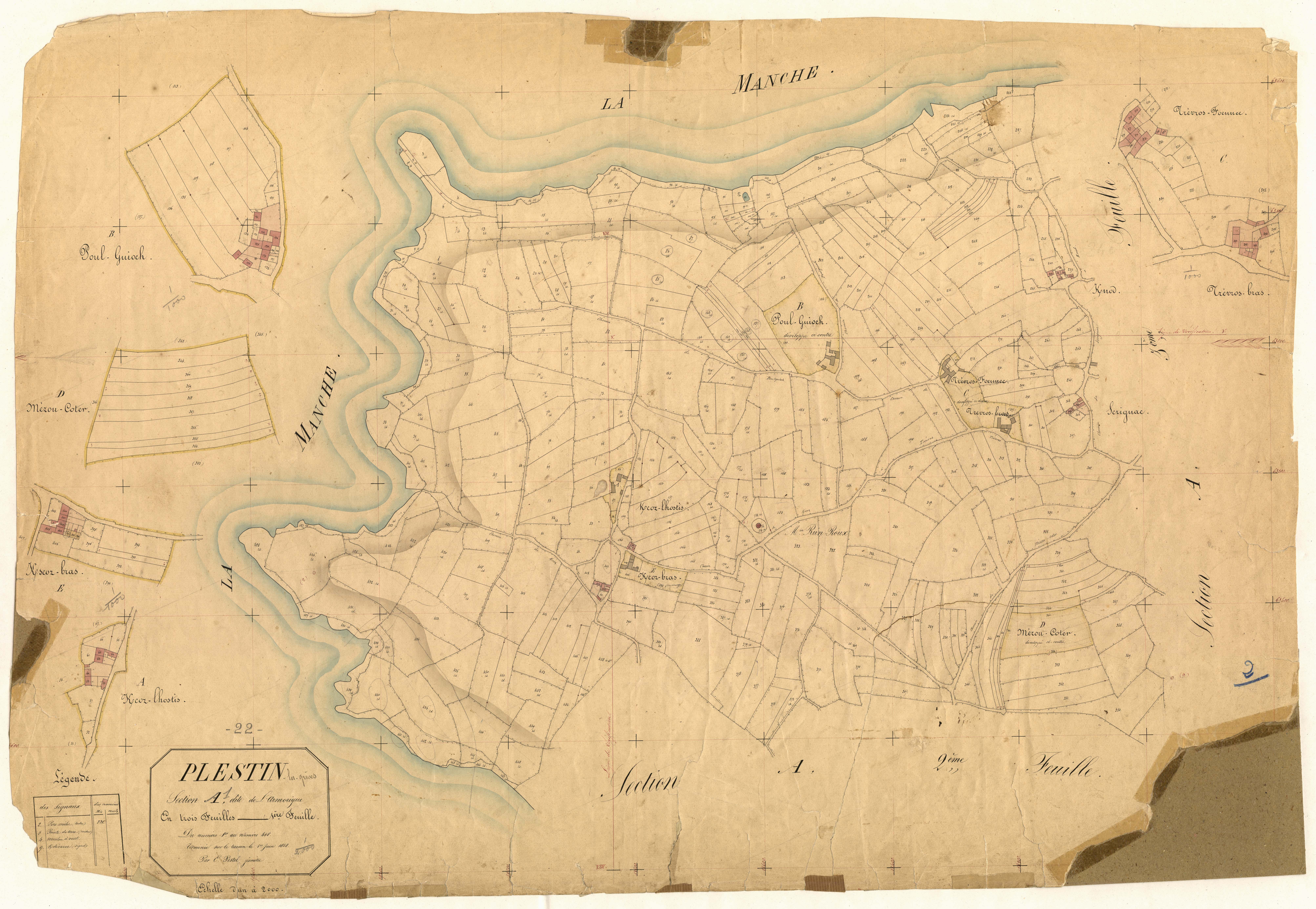 Plestin-les-Grèves - Section A, 1re feuille