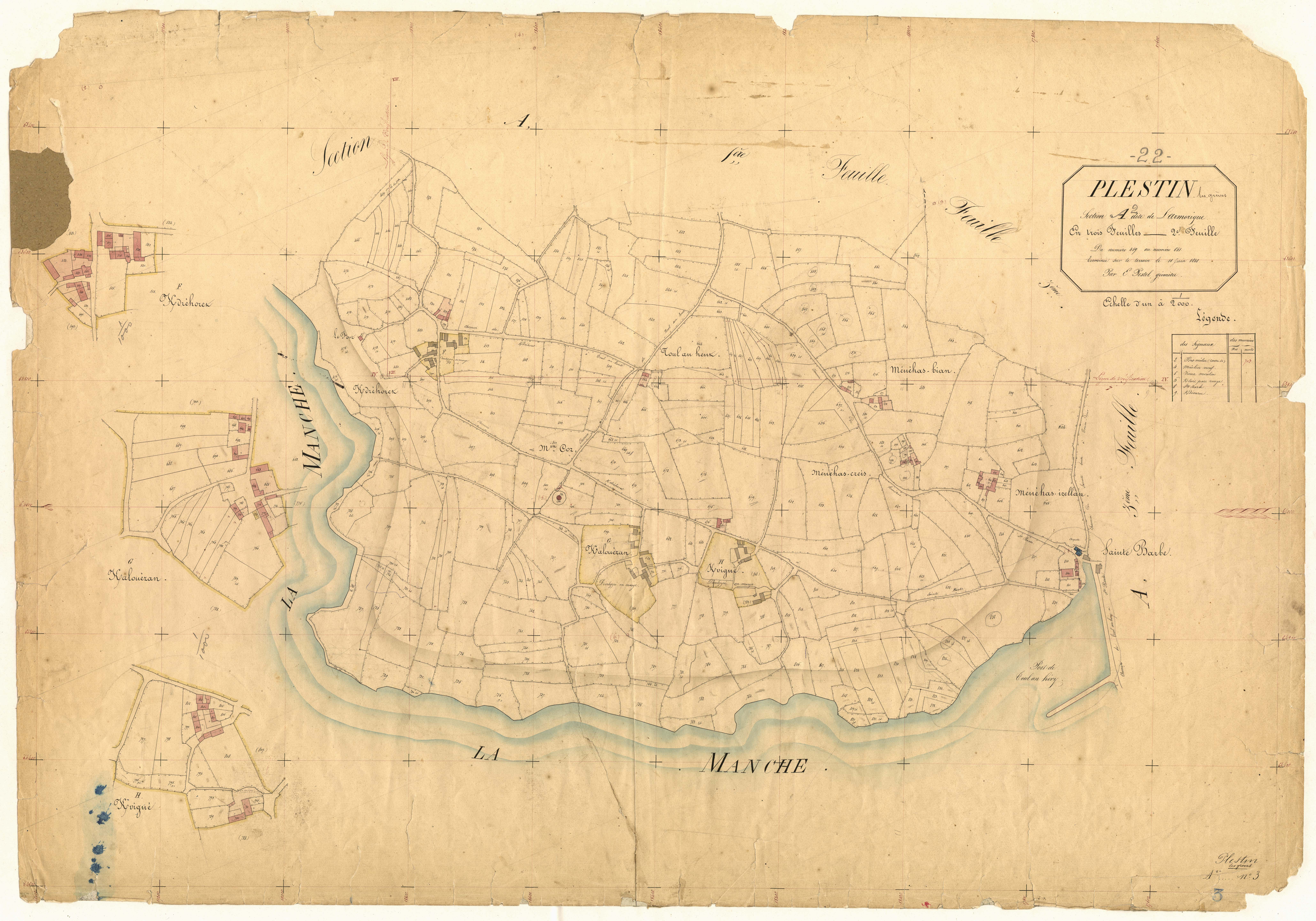 Plestin-les-Grèves - Section A, 2e feuille