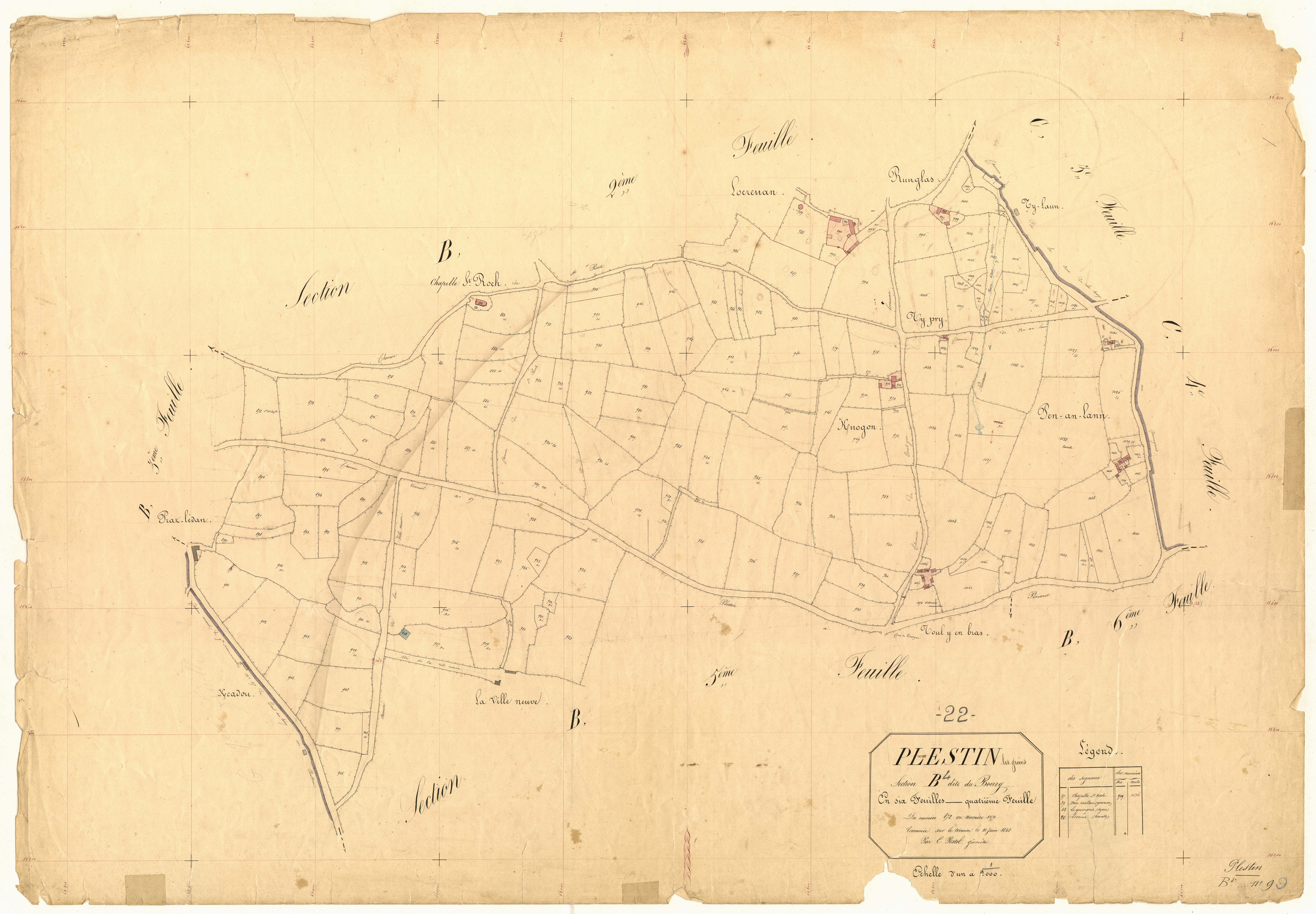 Plestin-les-Grèves - Section B, 4e feuille