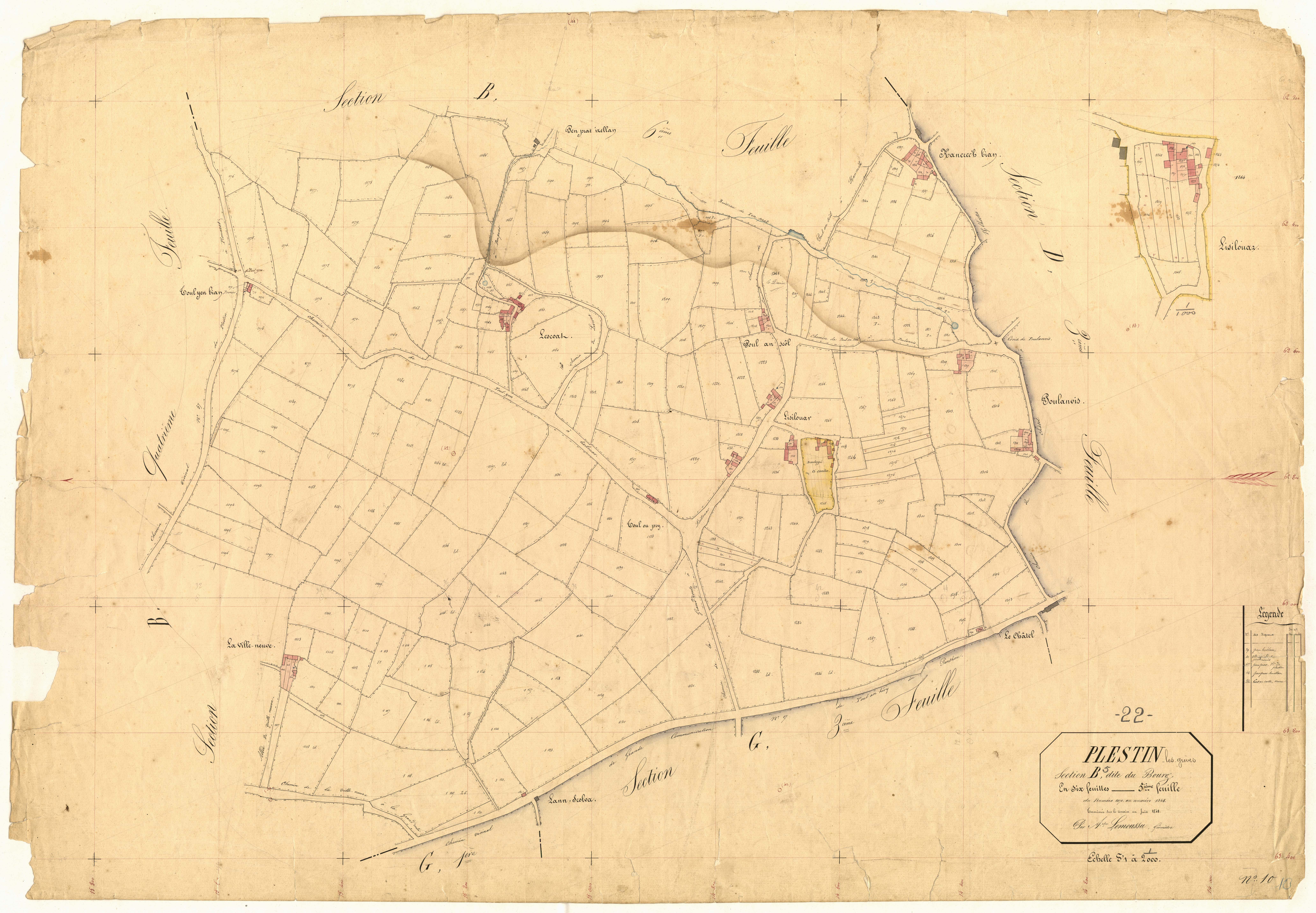 Plestin-les-Grèves - Section B, 5e feuille