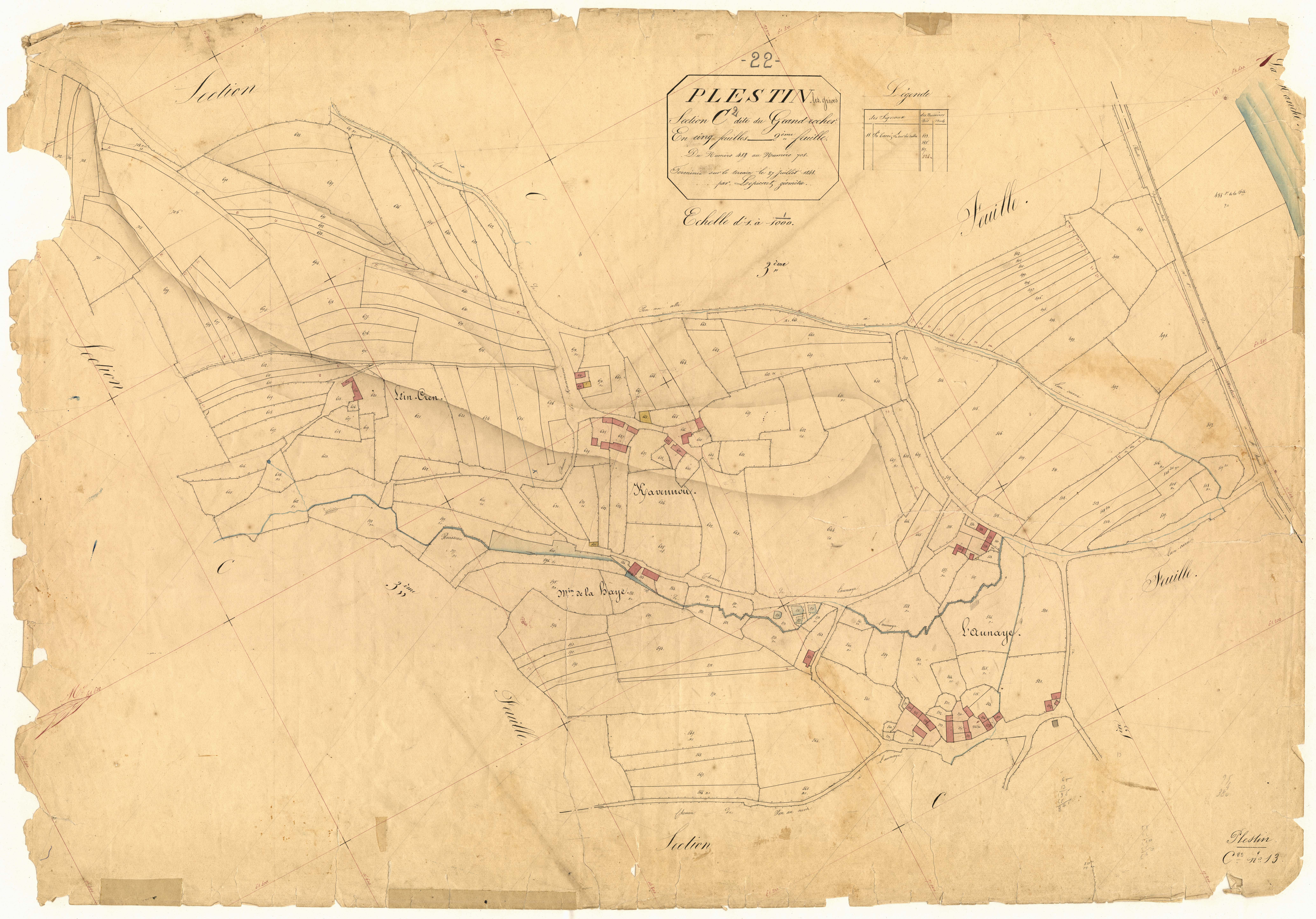 Plestin-les-Grèves - Section C, 2e feuille