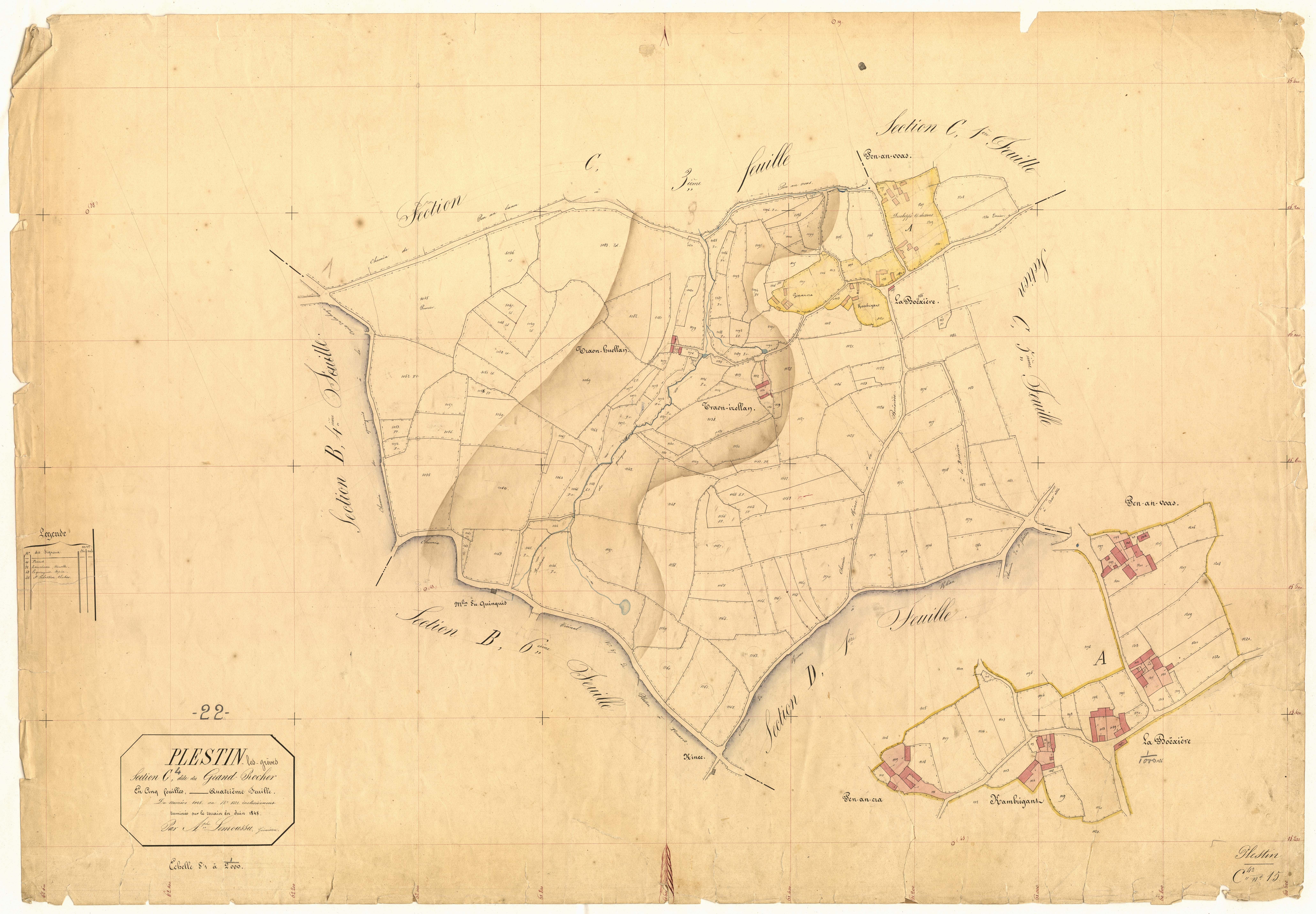 Plestin-les-Grèves - Section C, 4e feuille