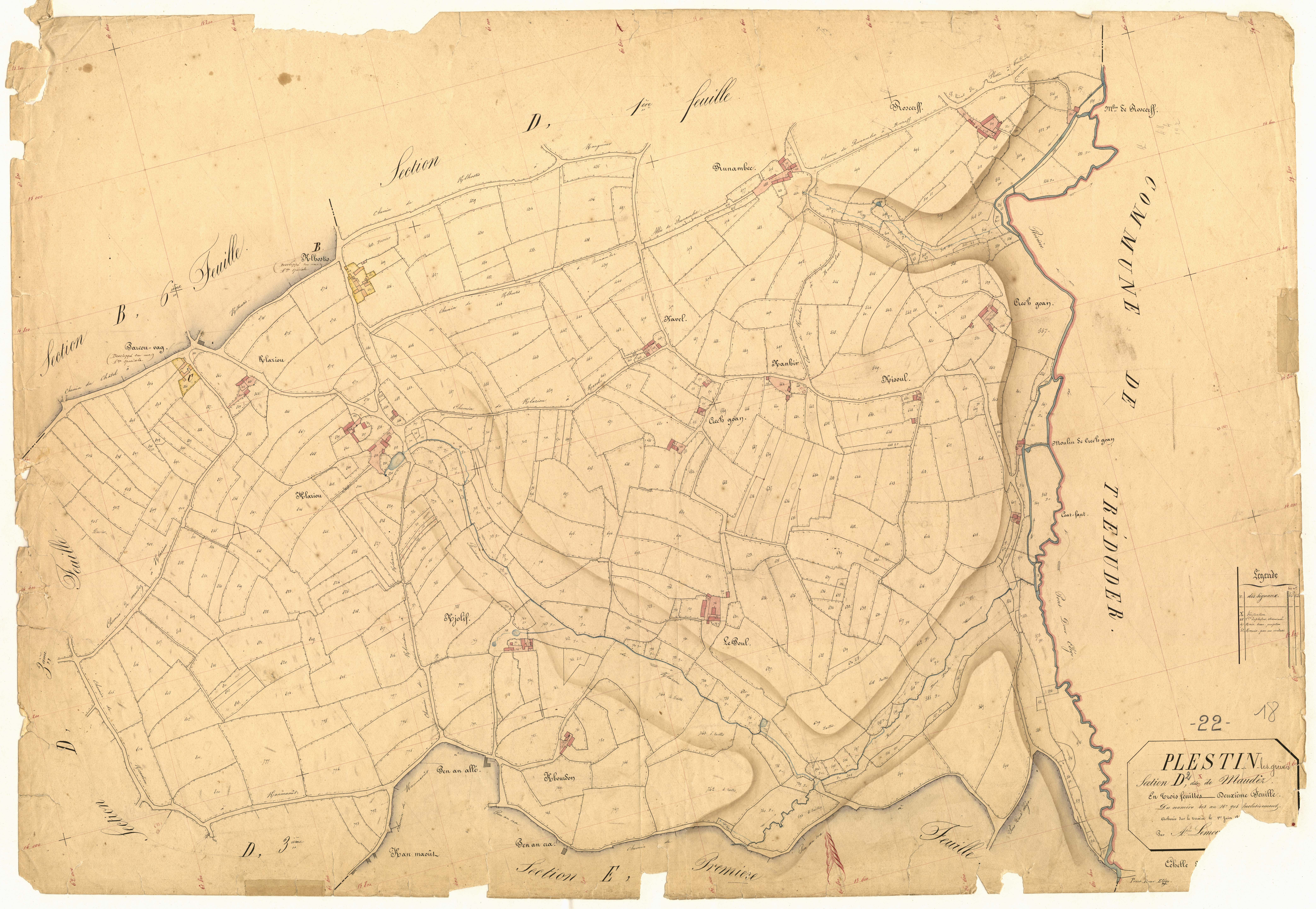 Plestin-les-Grèves - Section D, 2e feuille