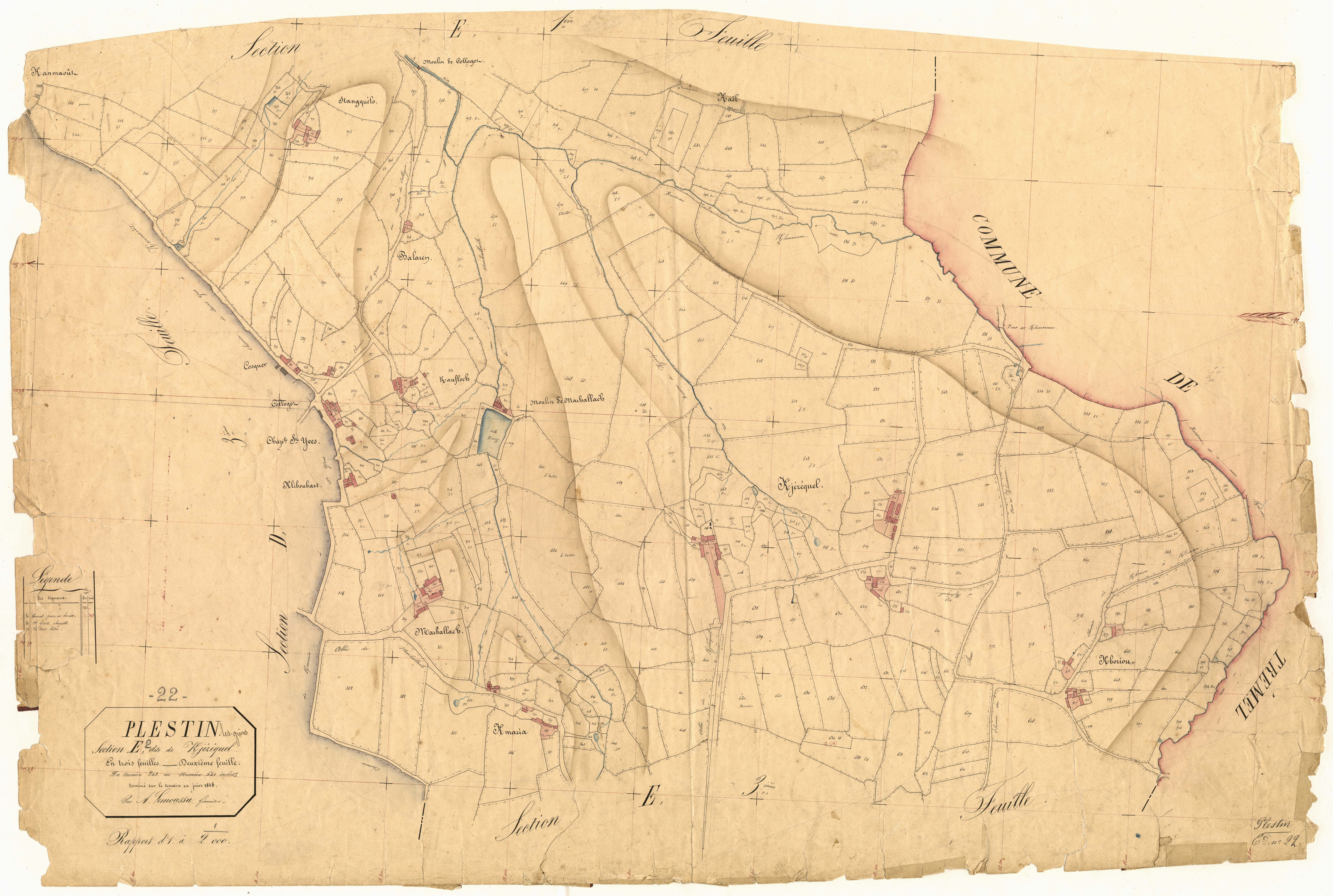 Plestin-les-Grèves - Section E, 2e feuille