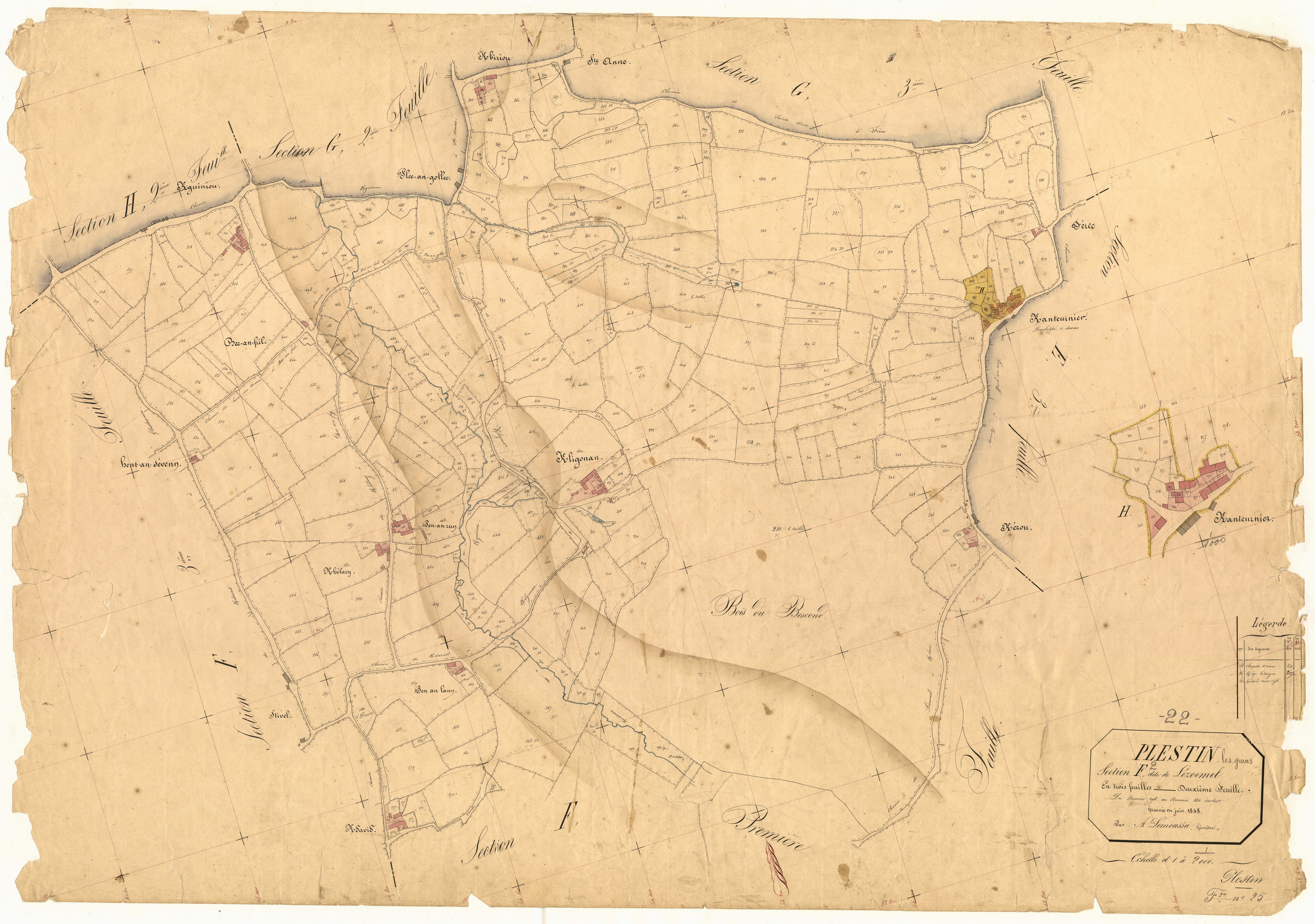 Plestin-les-Grèves - Section F, 2e feuille