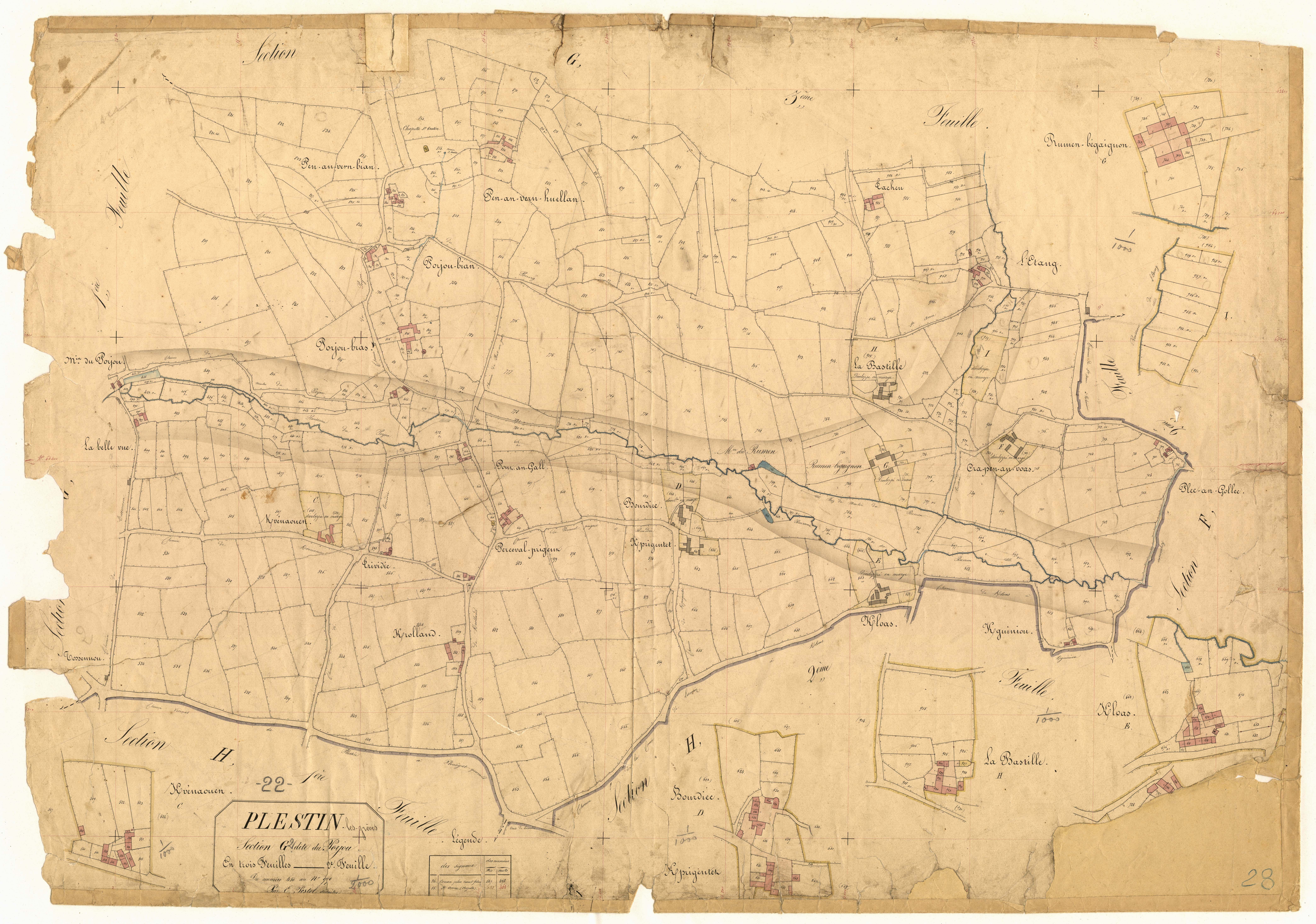 Plestin-les-Grèves - Section G, 2e feuille