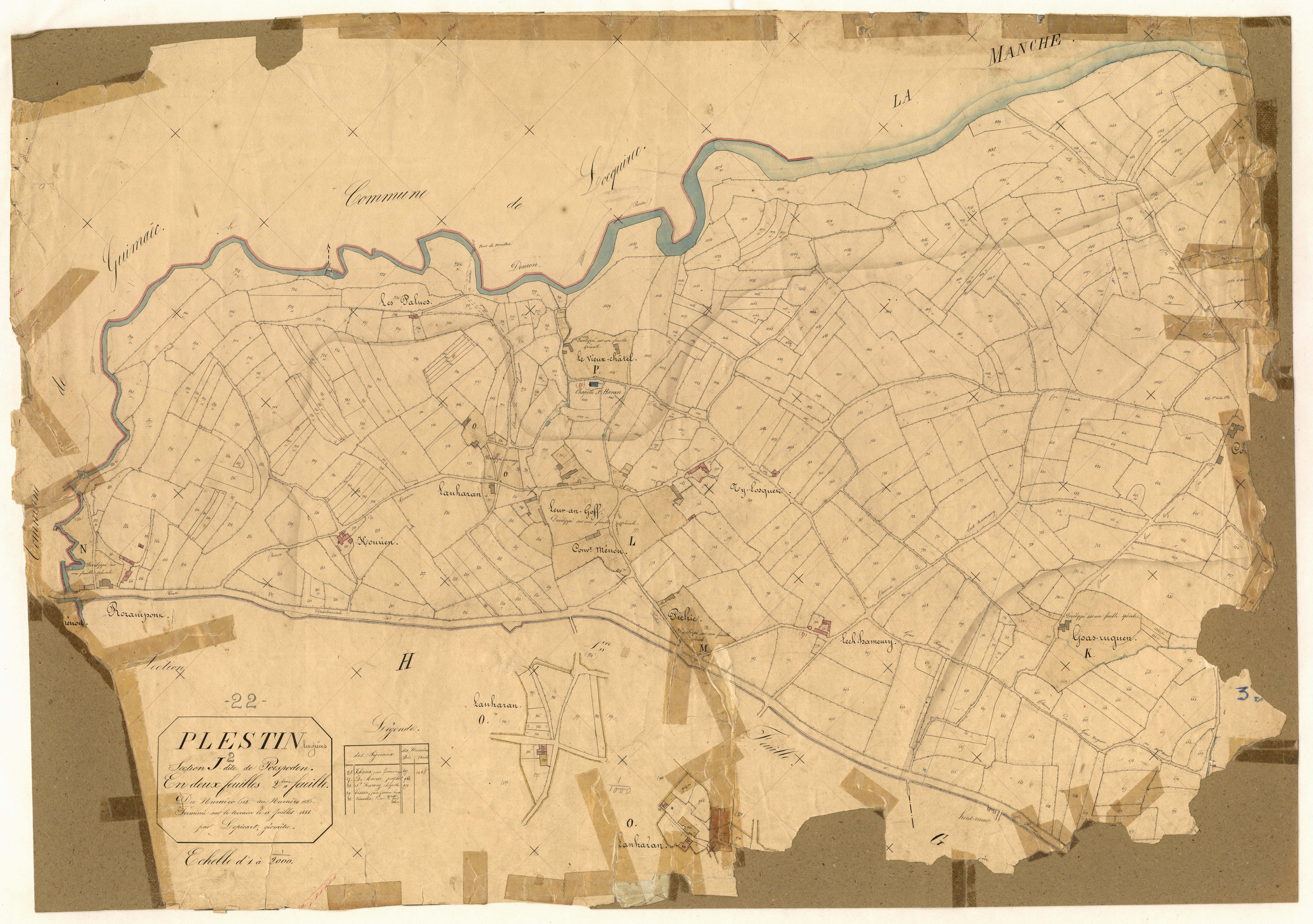 Plestin-les-Grèves - Section J, 2e feuille