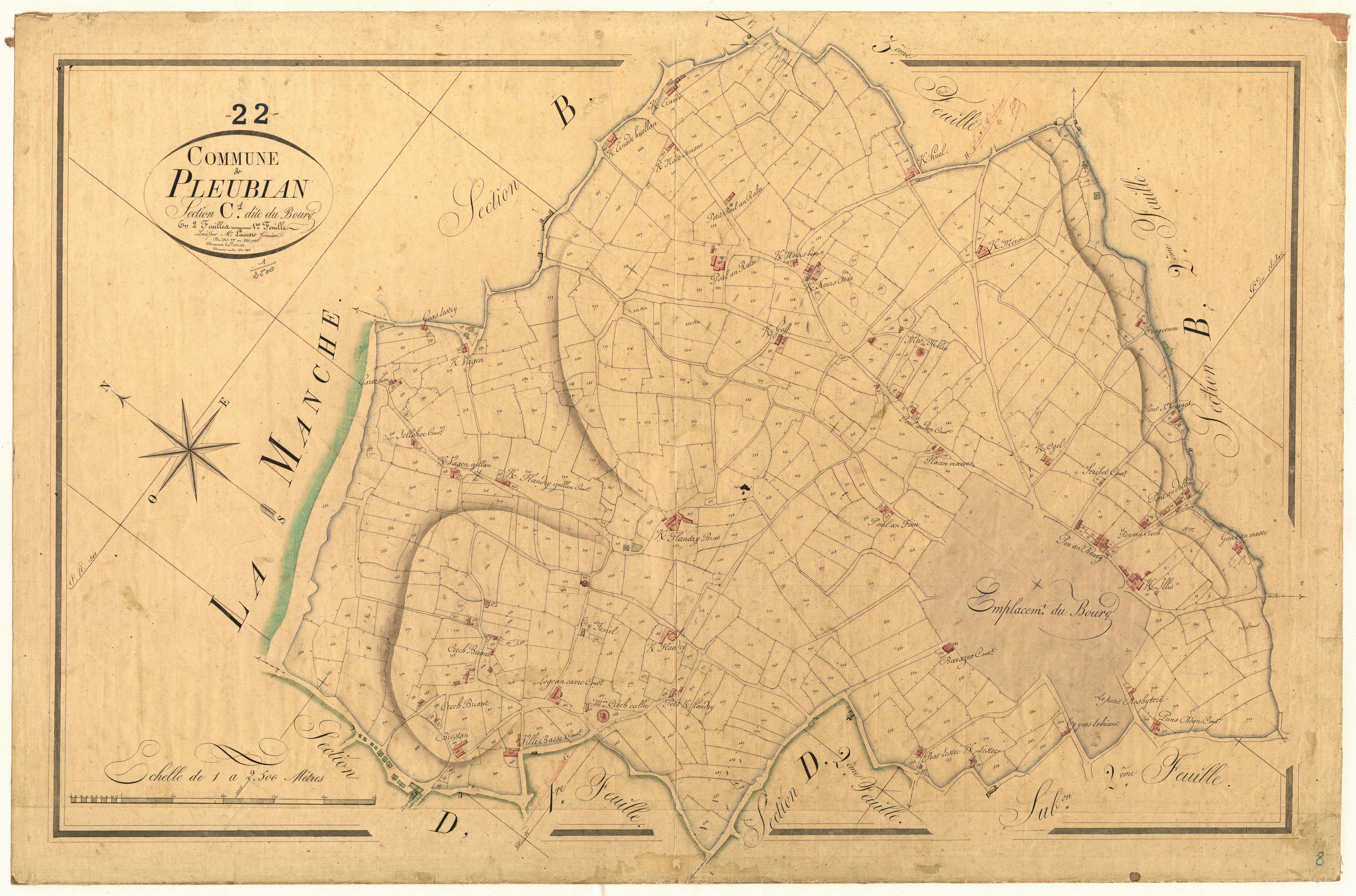 Pleubian - Section C, 1re feuille