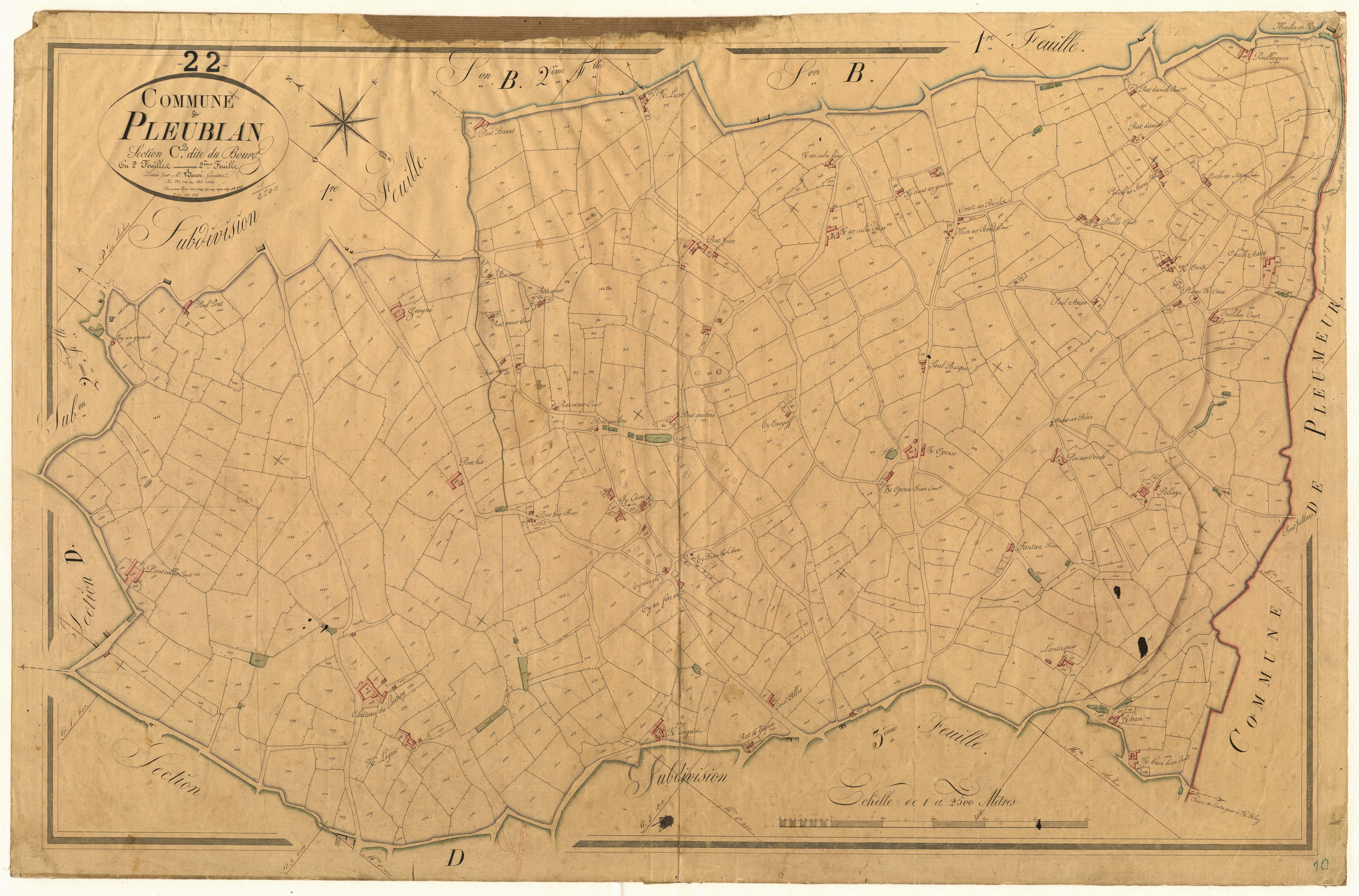 Pleubian - Section C, 2e feuille