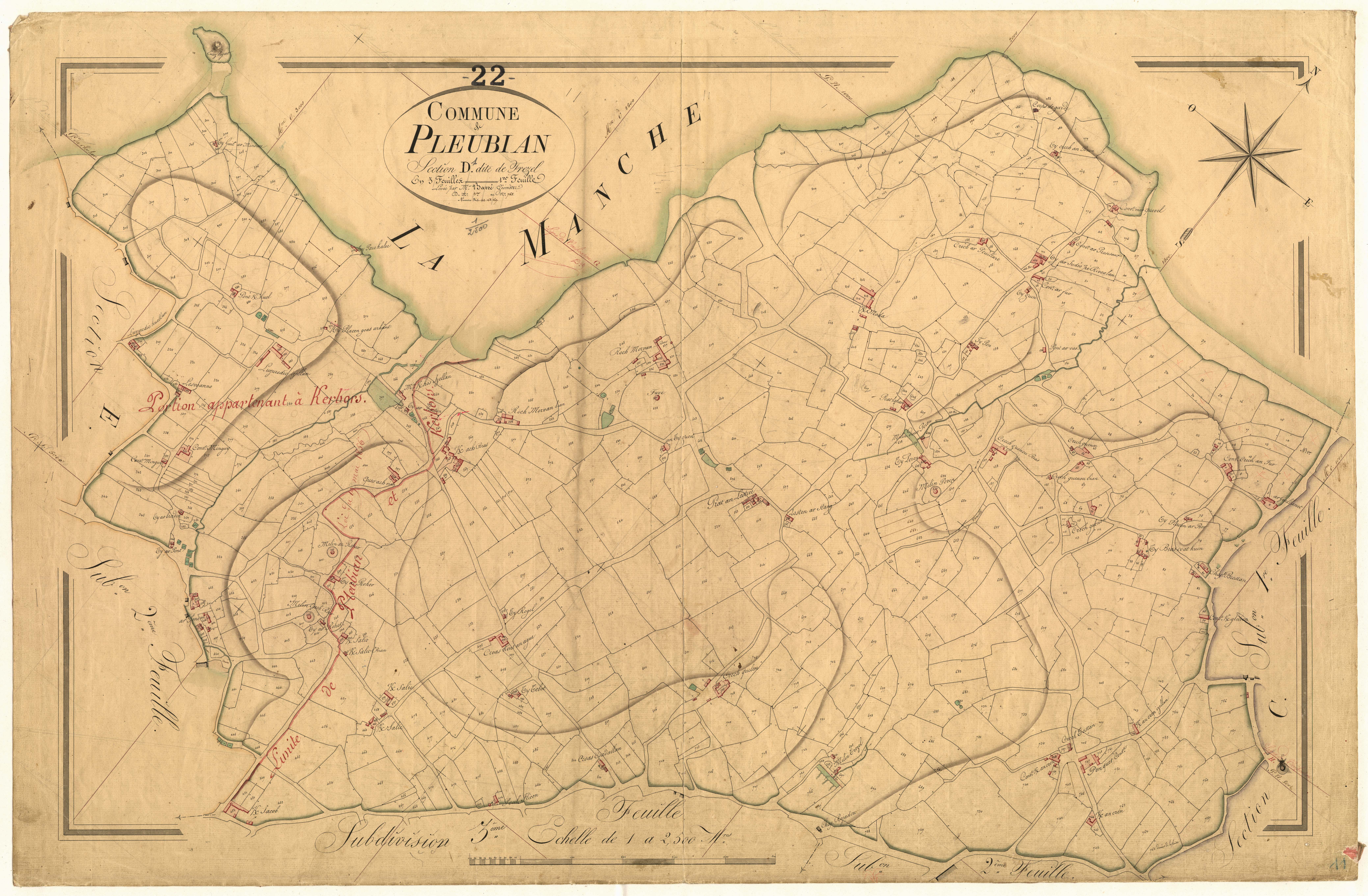 Pleubian - Section D, 1re feuille