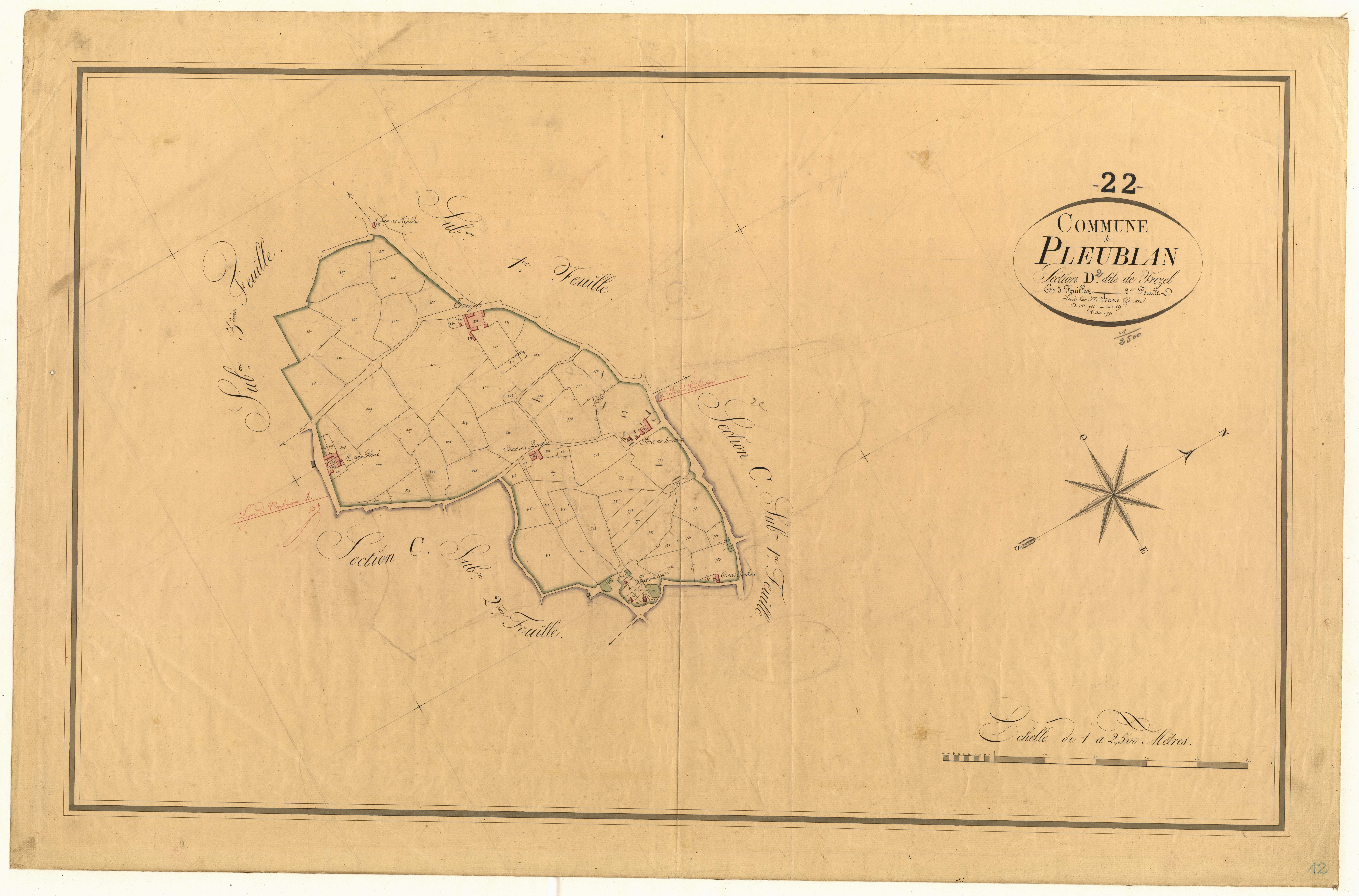Pleubian - Section D, 2e feuille