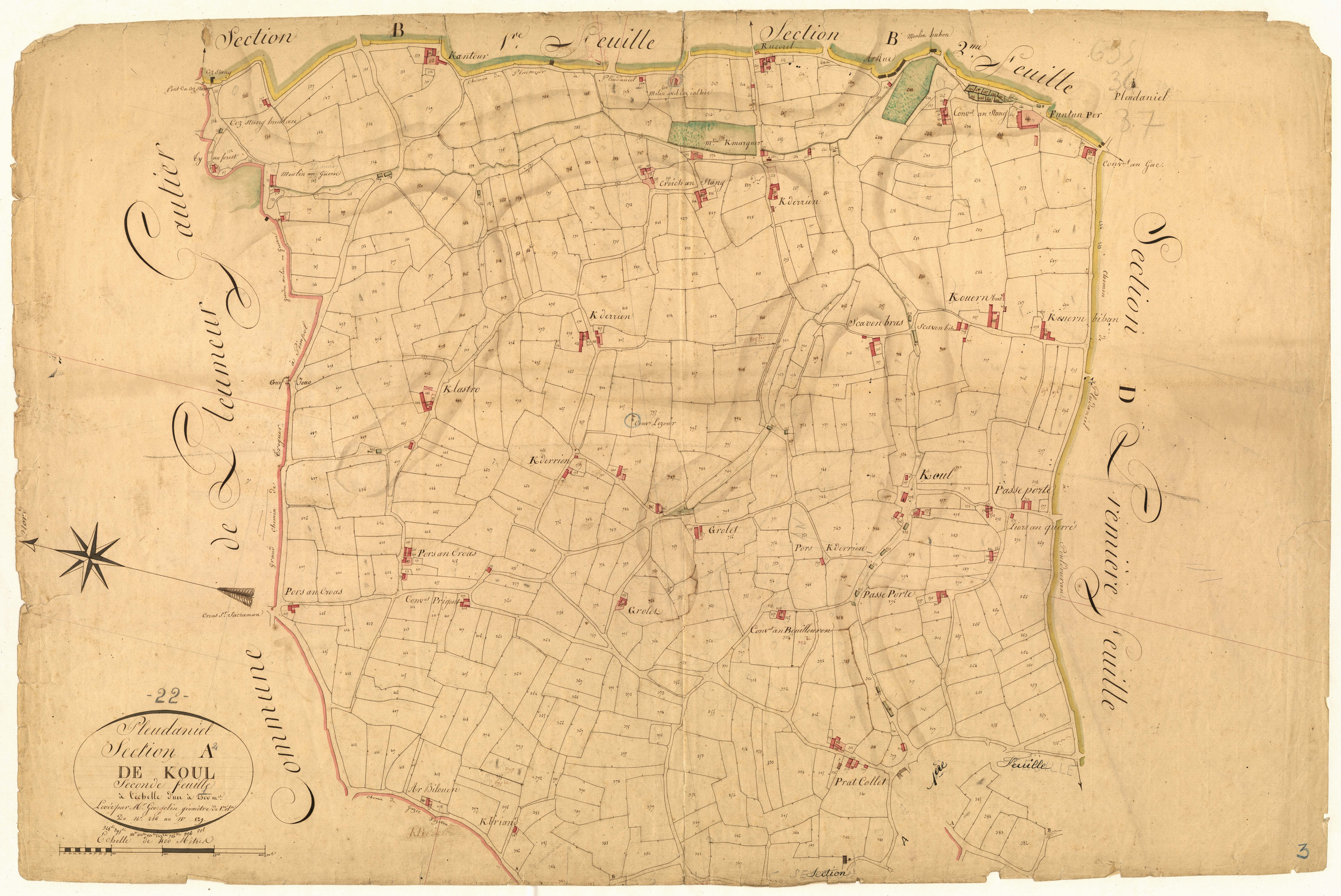 Pleudaniel - Section A, 2e feuille
