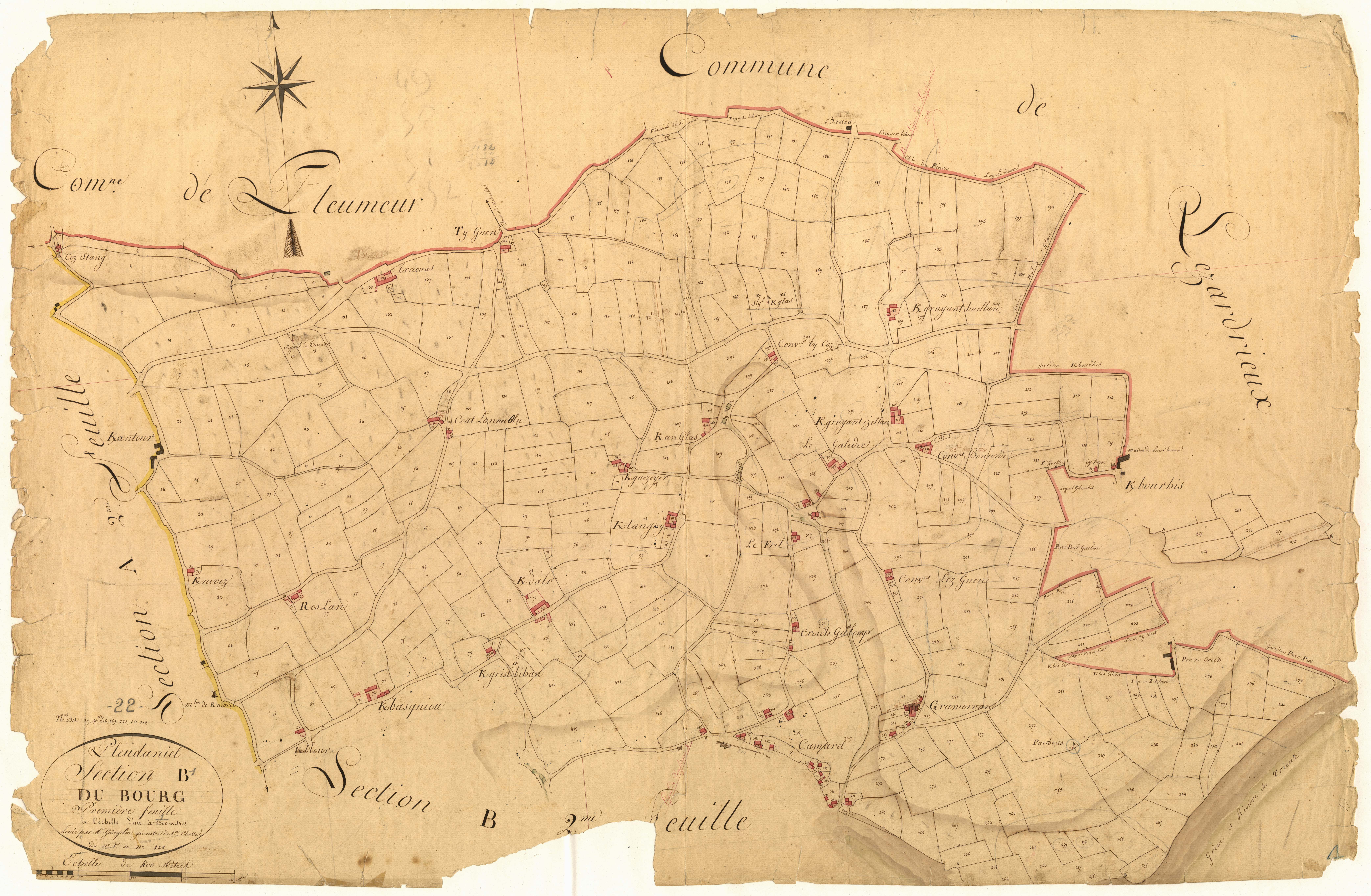 Pleudaniel - Section B, 1re feuille