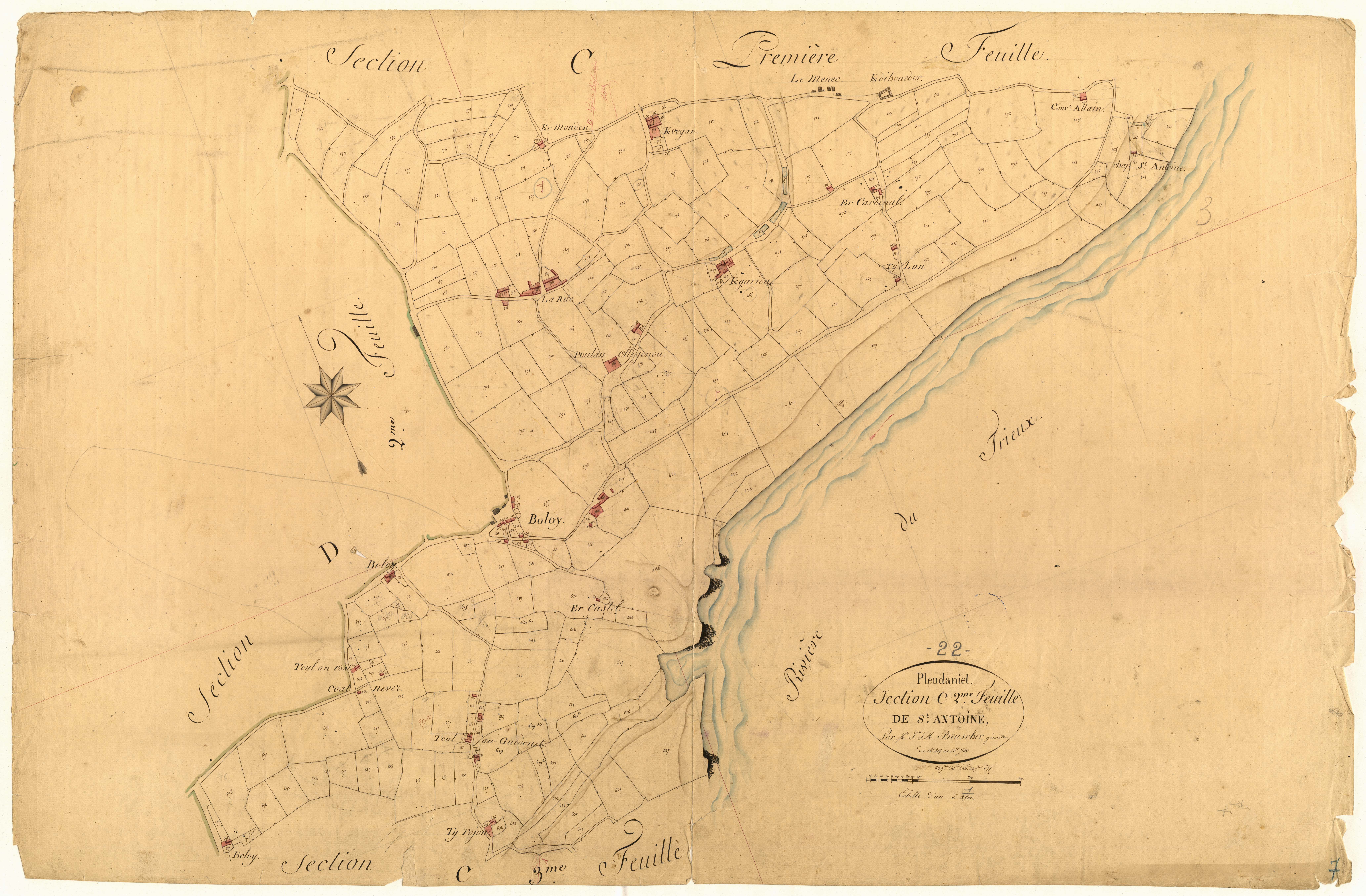 Pleudaniel - Section C, 2e feuille