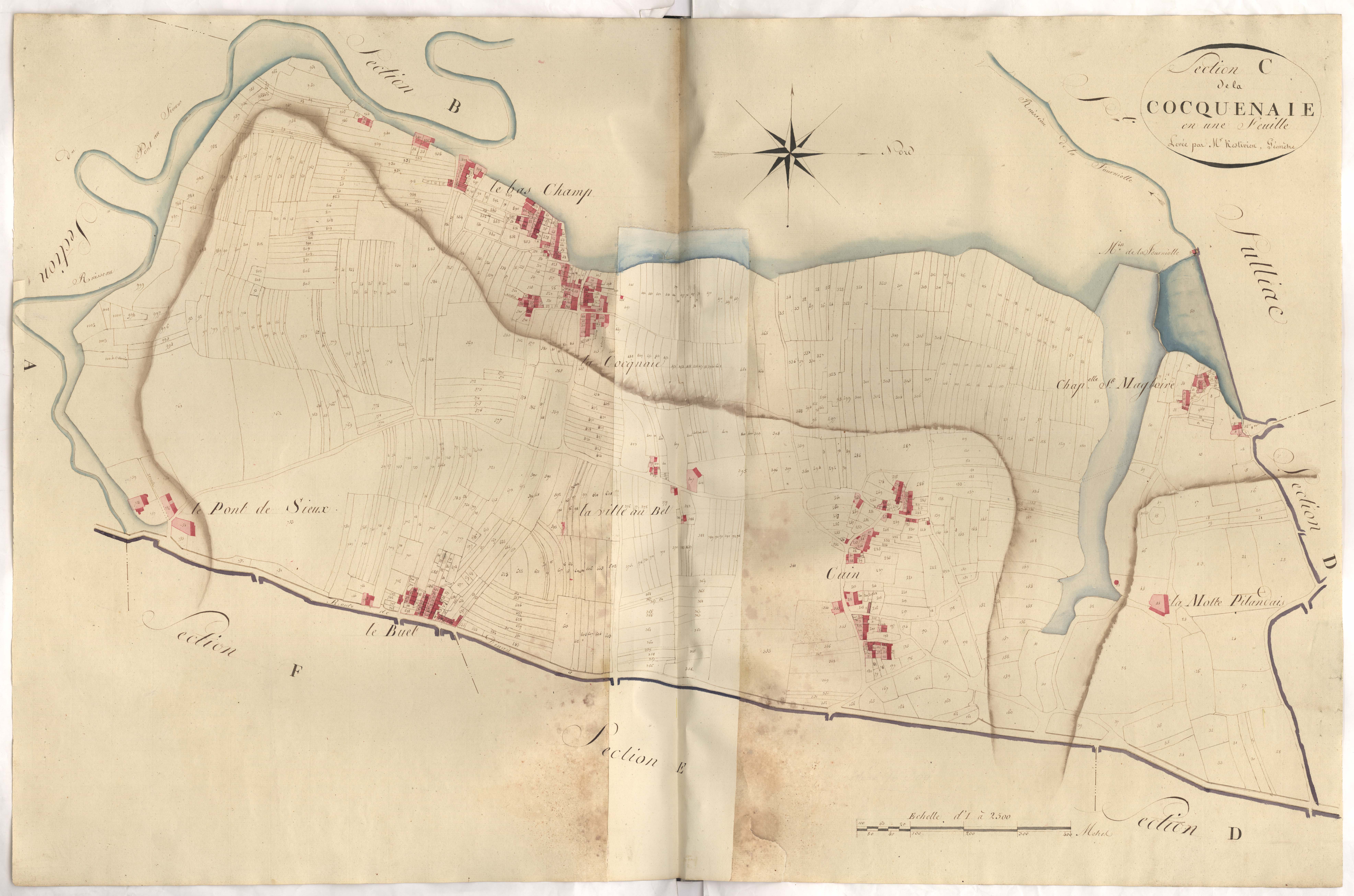Pleudihen-sur-Rance - Section B, 1re feuille