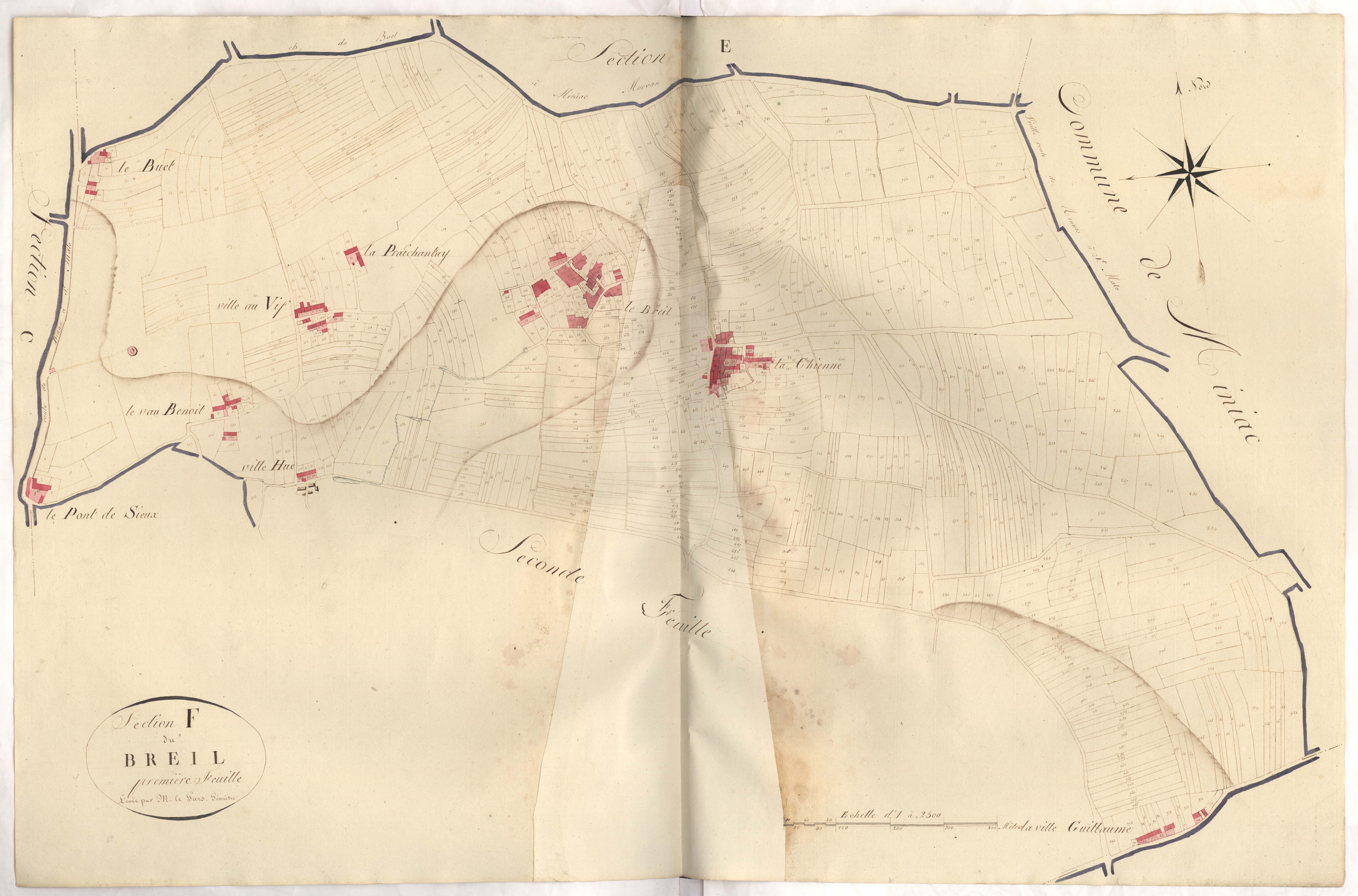 Pleudihen-sur-Rance - Section C, portion de la 1re feuille